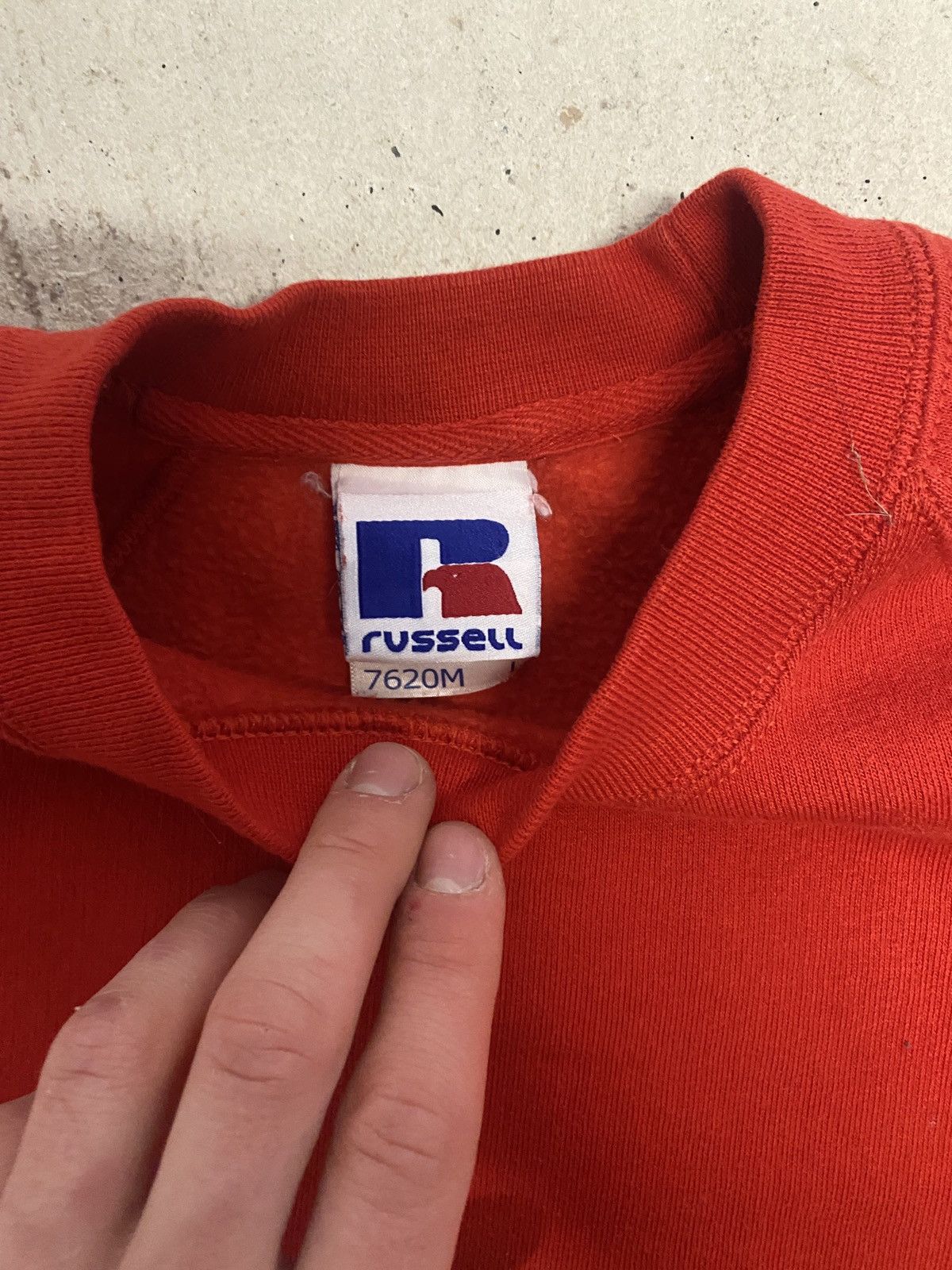 Russell Athletic × Vintage Vintage 90s red Russel blank crewneck Size US M / EU 48-50 / 2 - 2 Thumbnail