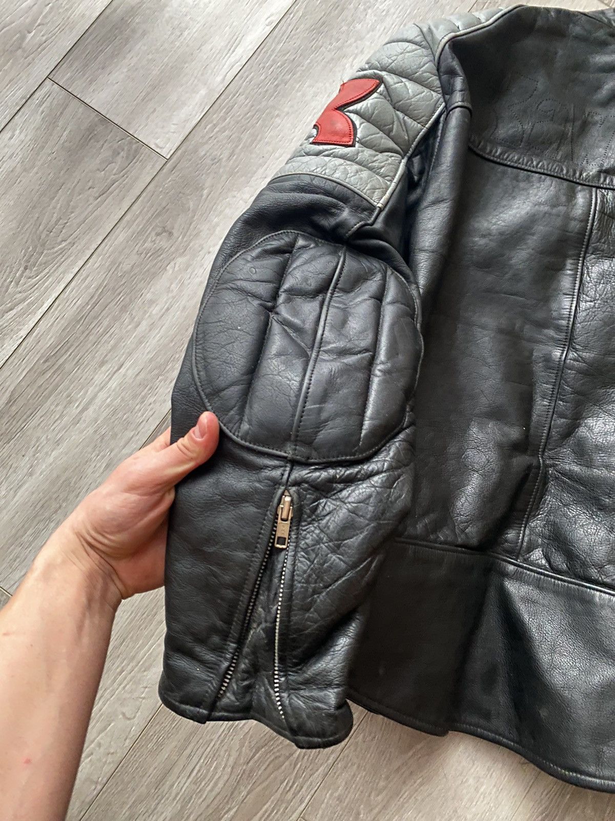 Japanese Brand Vintage Racing Leather Jacket Kawasaki Y2K Size US S / EU 44-46 / 1 - 11 Thumbnail