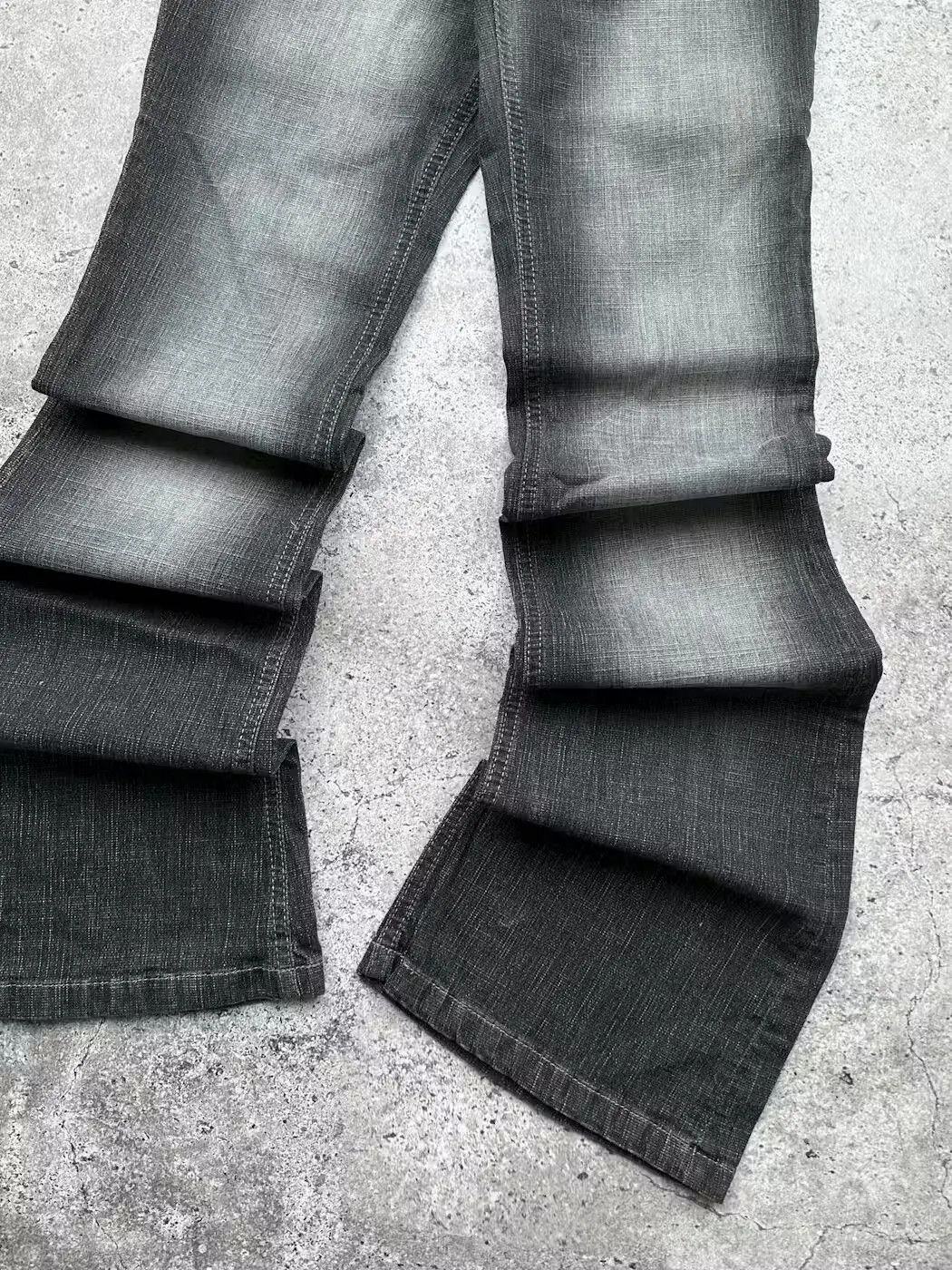 Japanese Brand Vintage Faded Flare Jeans C550(V213) Size 26" / US 2 / IT 38 - 4 Thumbnail
