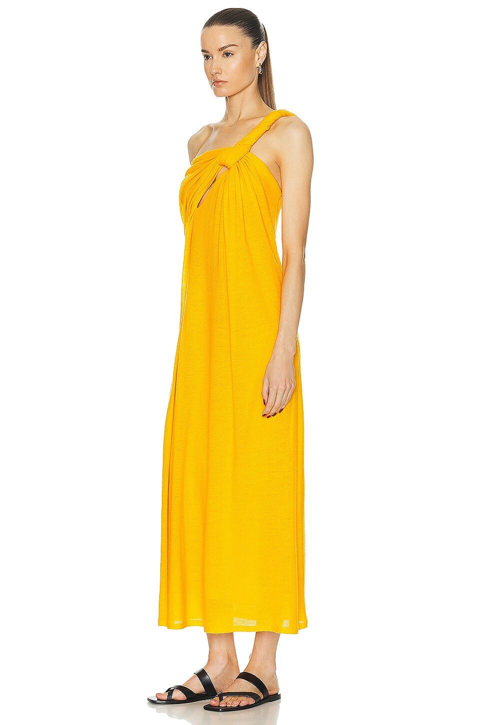 Chloe o1y0825 Midi Dress in Marigold Size S / US 4 / IT 40 - 3 Thumbnail