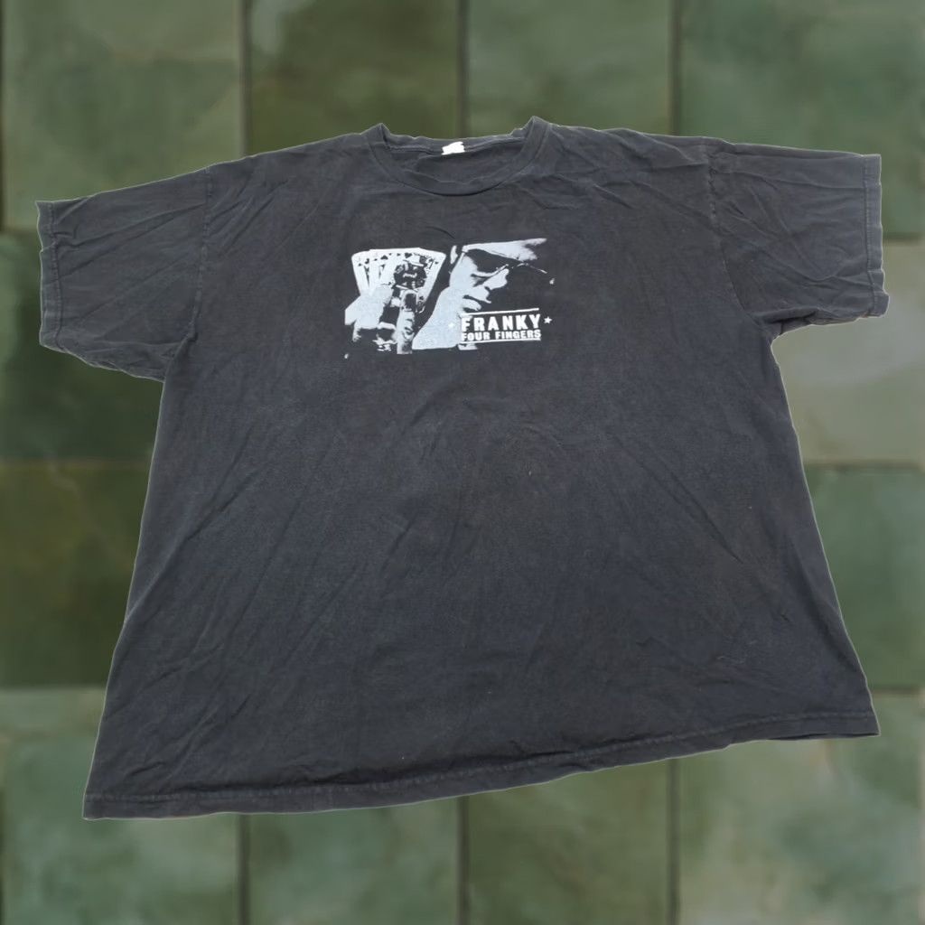 Vintage VINTAGE Franky Four Fingers T-Shirt Mens 2XL Black Short Sleeve Crew Neck Y2K Size US XXL / EU 58 / 5 - 1 Thumbnail