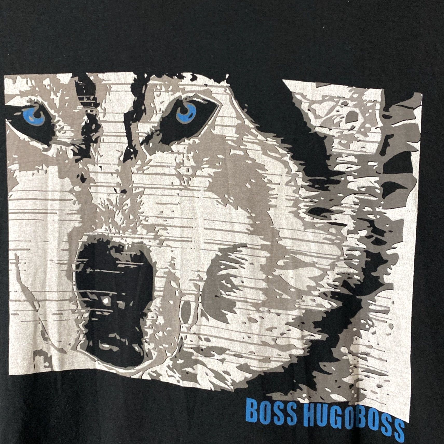 Hugo Boss Hugo Boss Mens T-Shirt M Black Wolf Art Tee Rare Run Size US M / EU 48-50 / 2 - 3 Thumbnail