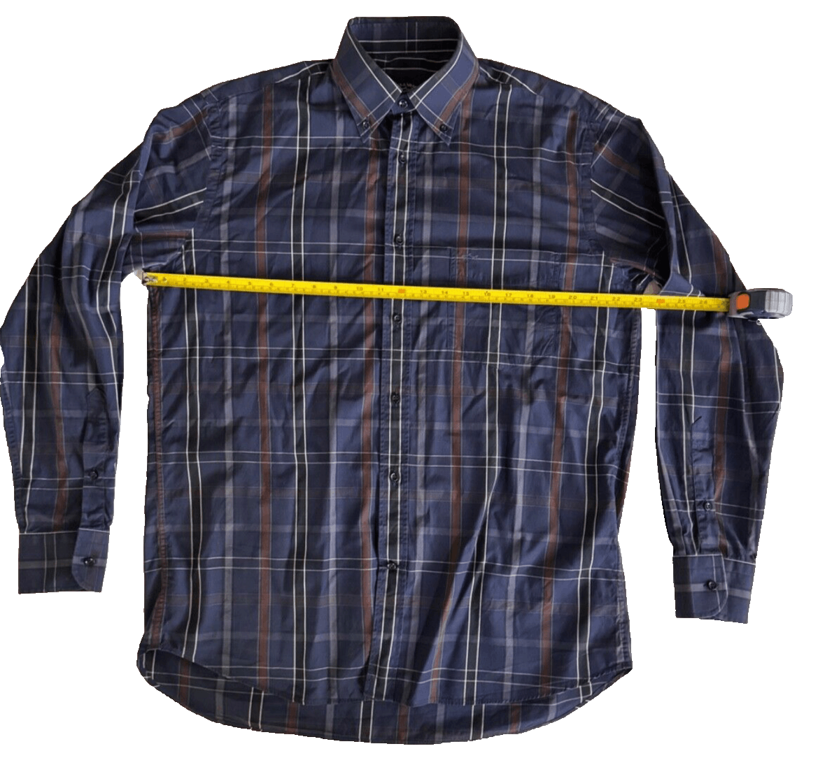 Paul & Shark Paul & Shark Havana Yachting Men 39 Brown Blue Plaid Button Size US M / EU 48-50 / 2 - 3 Thumbnail