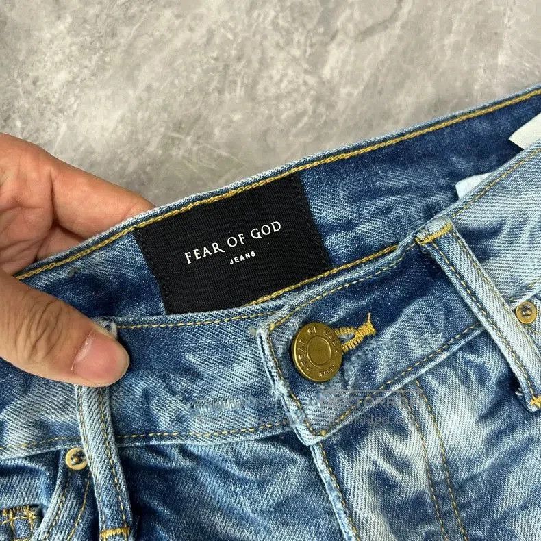 Fear of God Fear of God 5th Blue Water Ripple Jeans. Size US 30 / EU 46 - 2 Thumbnail