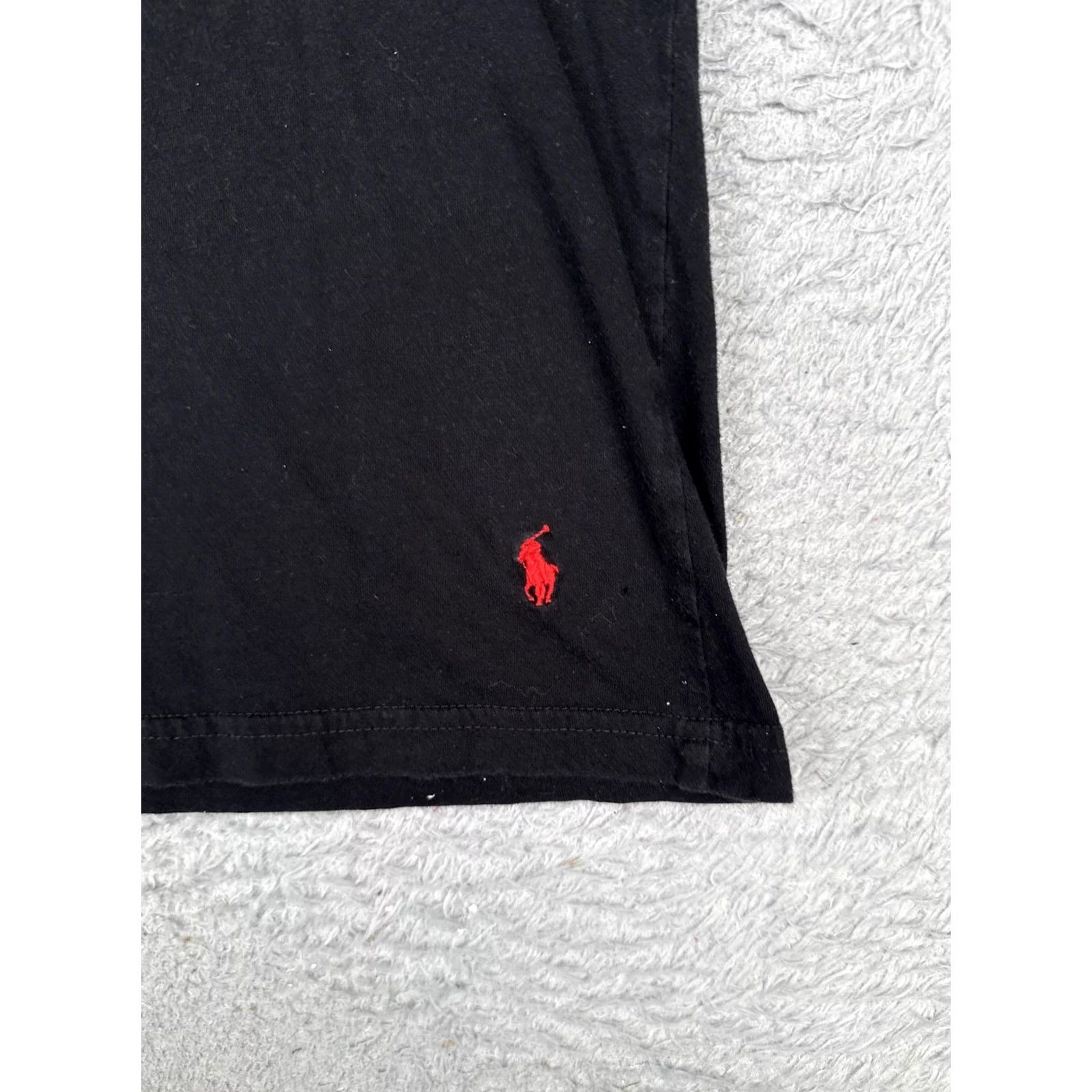Polo Ralph Lauren Polo Ralph Lauren Shirt Mens Large Black V-Neck Short Sleeve Cotton Tee Tagless Size US L / EU 52-54 / 3 - 7 Thumbnail