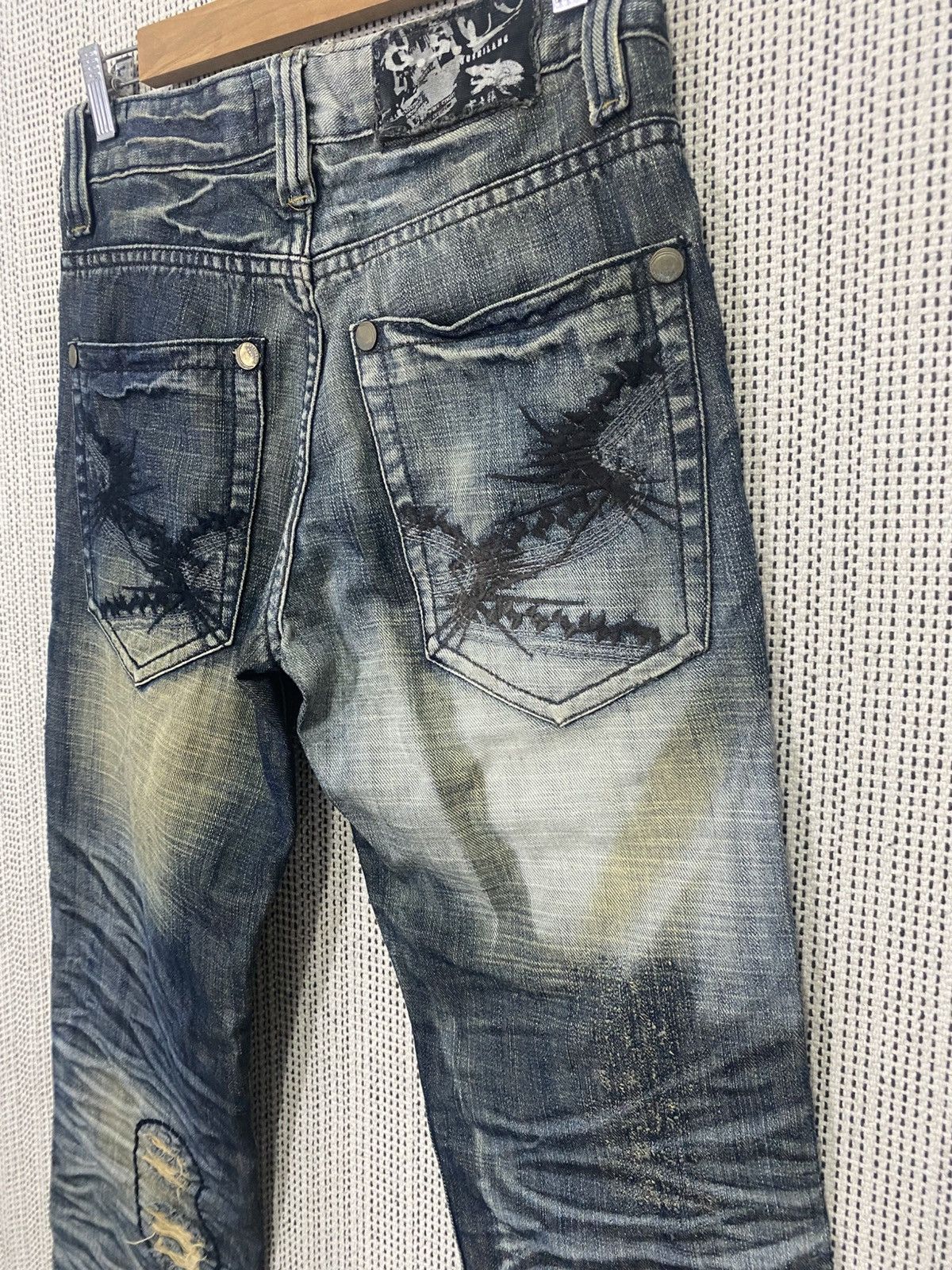 Japanese Brand These jeans feature a distressed and punk-inspired design, Size US 30 / EU 46 - 5 Thumbnail