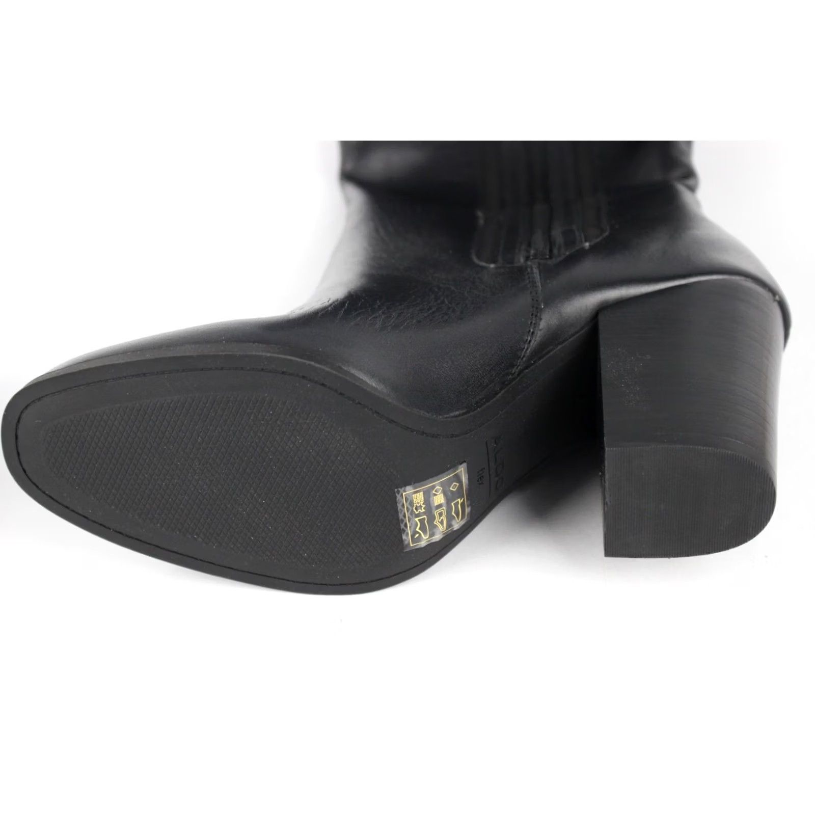 Aldo Aldo Belide Boots Knee High Size 9 Black Leather Blend Womens Riding Boot Size US 9 / IT 39 - 6 Thumbnail