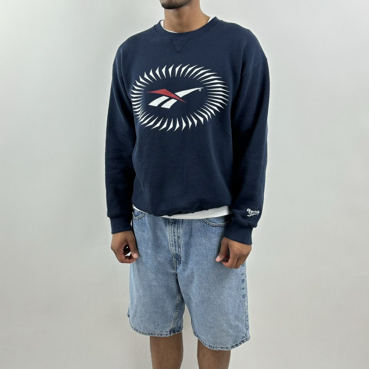 Japanese Brand × Reebok × Vintage vintage 90s REEBOK Logo Spellout sweatshirt Size US L / EU 52-54 / 3 - 3 Thumbnail