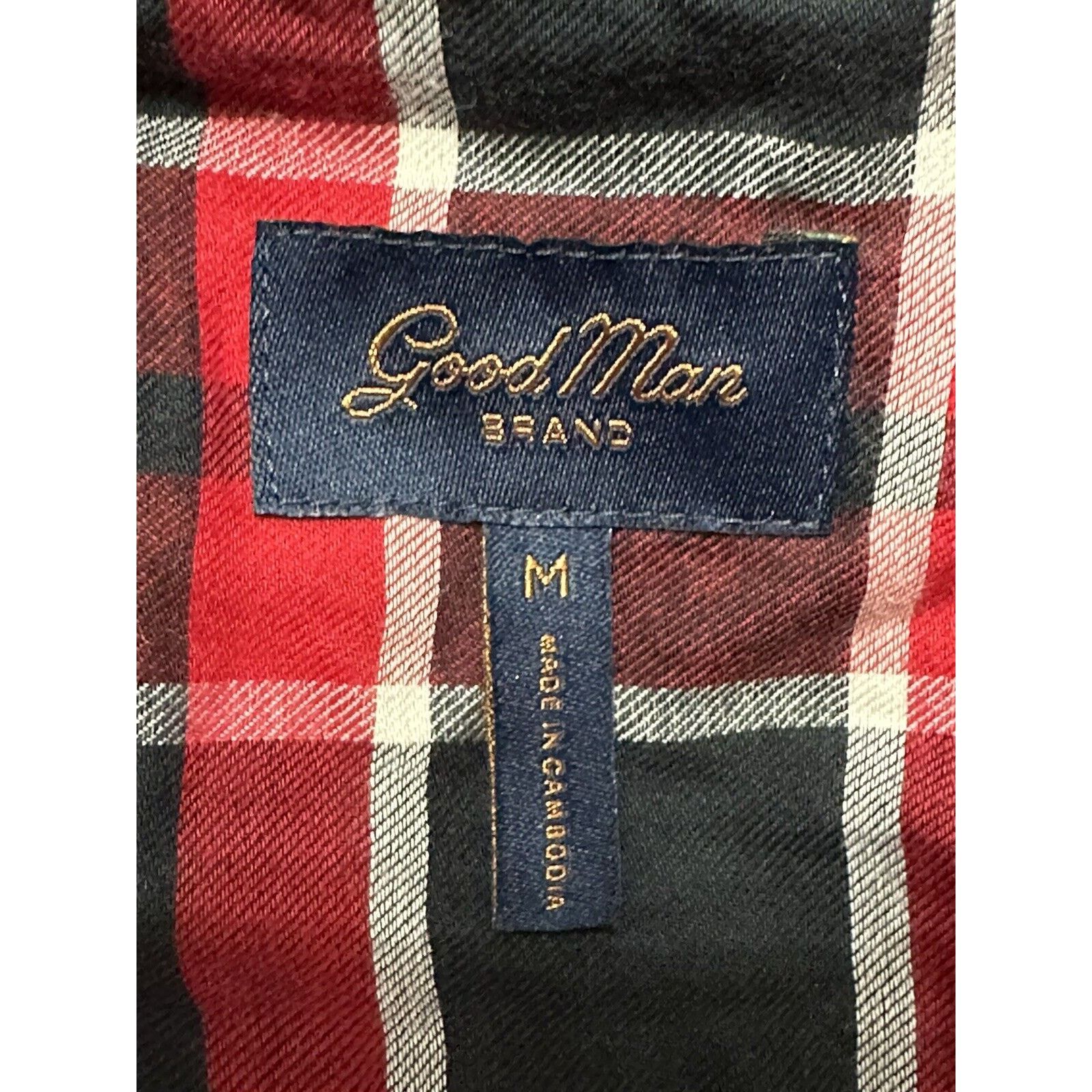 Other Good Man Plaid Pattern Shirt Button-Up Flannel Red M NWOT Size US M / EU 48-50 / 2 - 7 Thumbnail