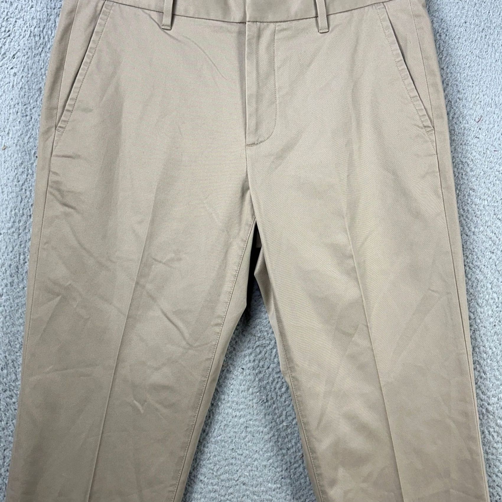 Bonobos Bonobos Wednesday Pants Khaki Mens 32x32 Beige Slim Flat Front Stretch Pockets Casual Outdoor Regular Waist 32 Inseam 32 Men Size US 32 / EU 48 - 2 Thumbnail