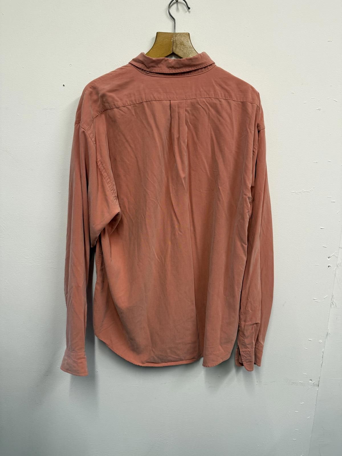 Yves Saint Laurent Yves Saint Laurent Pour Homme Button-Up Shirt XL Rust Orange Size US XL / EU 56 / 4 - 4 Thumbnail