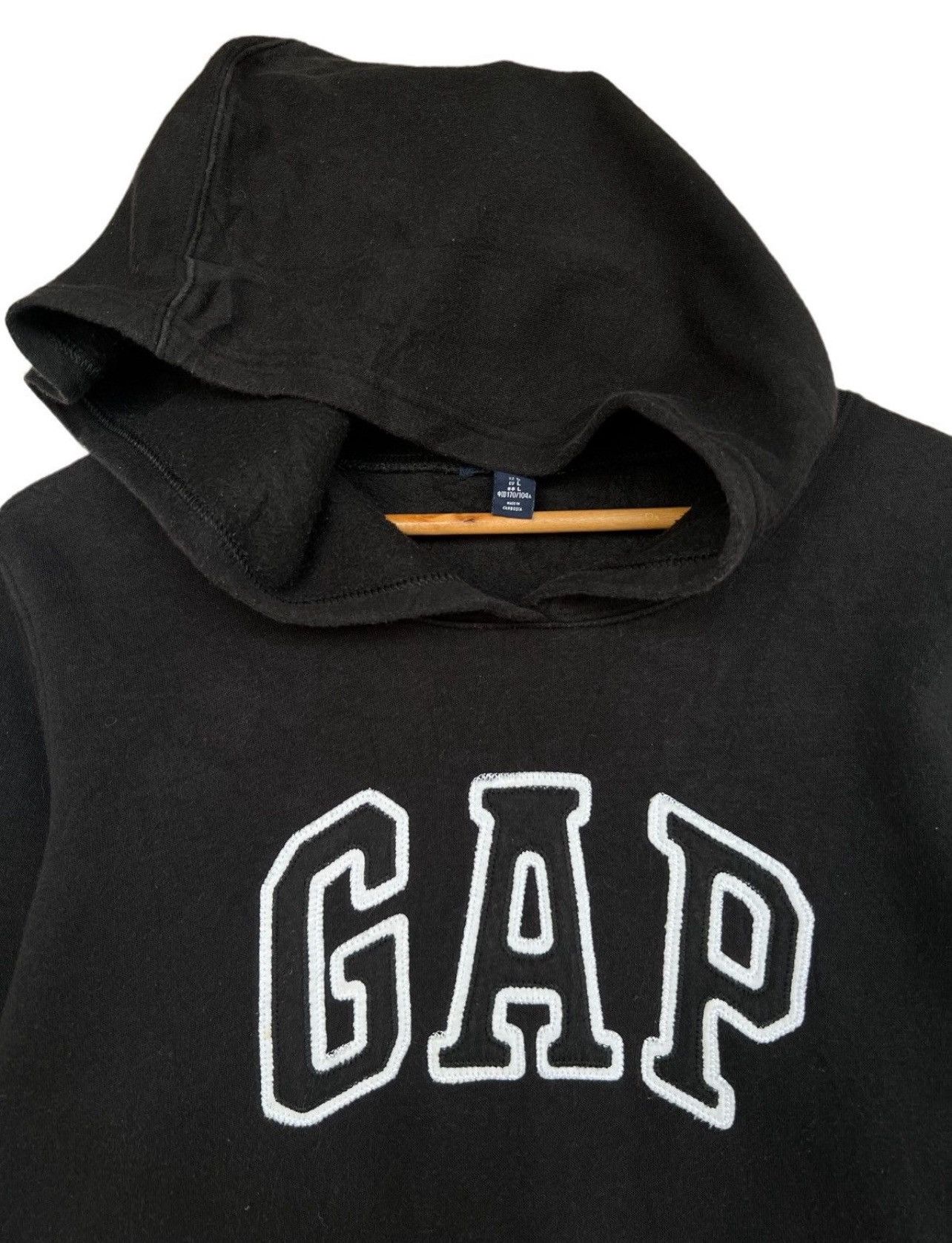 Gap Gap Hoodie Gap Pullover Gap Jumper Gap Black Large Size L / US 10 / IT 46 - 2 Thumbnail