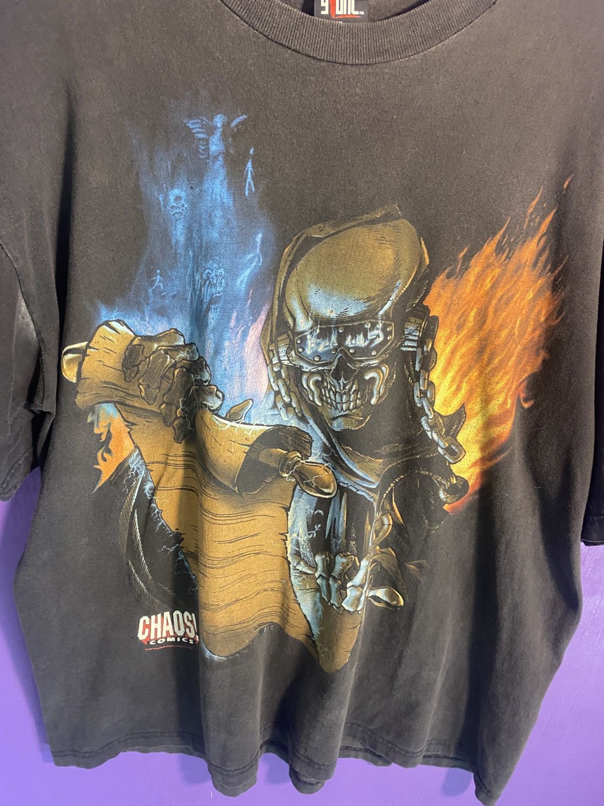 Band Tees × Vintage Vintage 1997 Megadeth chaos comics t-shirt Size US XL / EU 56 / 4 - 3 Thumbnail