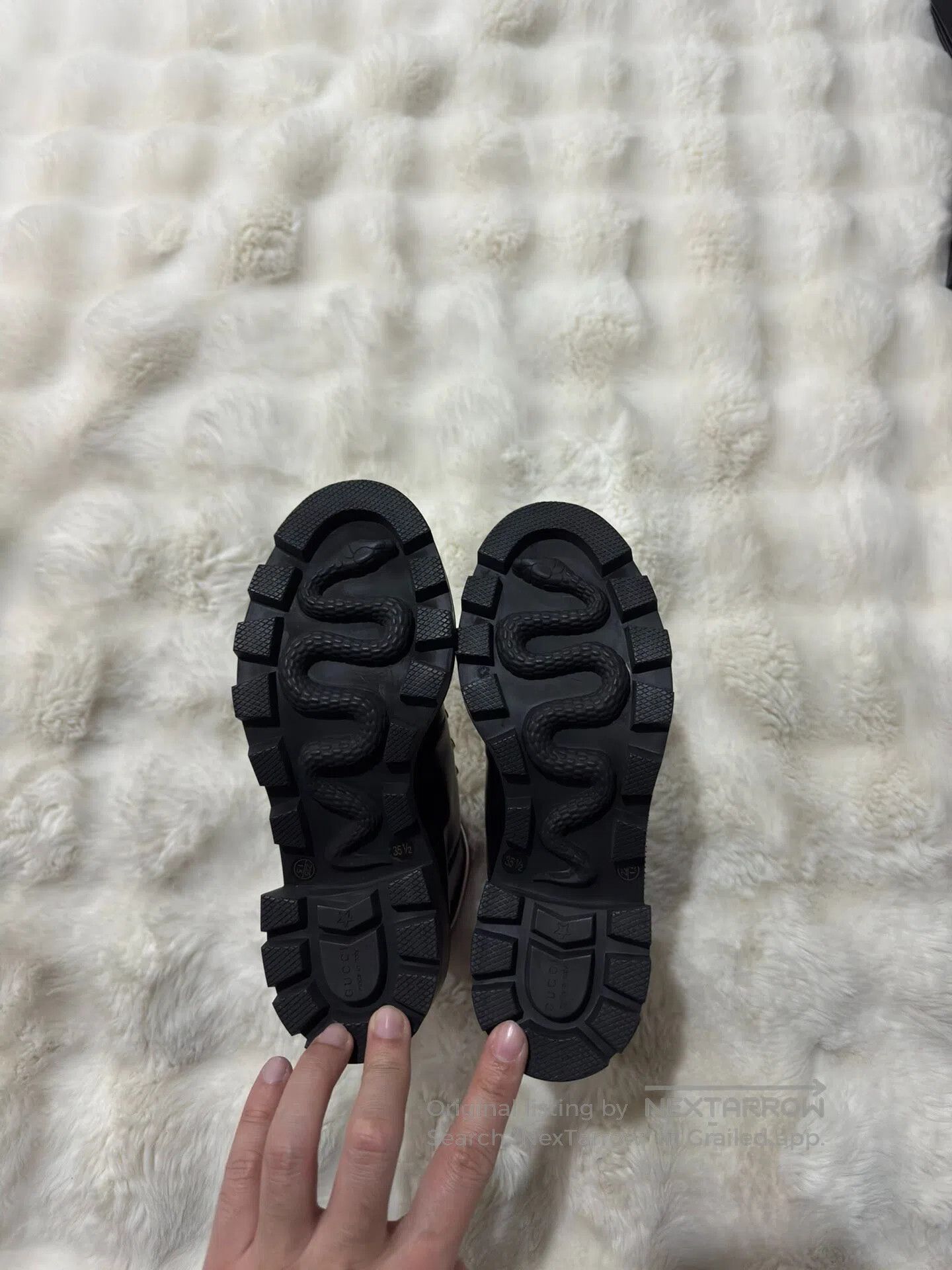 Gucci Guicci Black Women's Martin Boots| Size US 5 / IT 35 - 6 Thumbnail