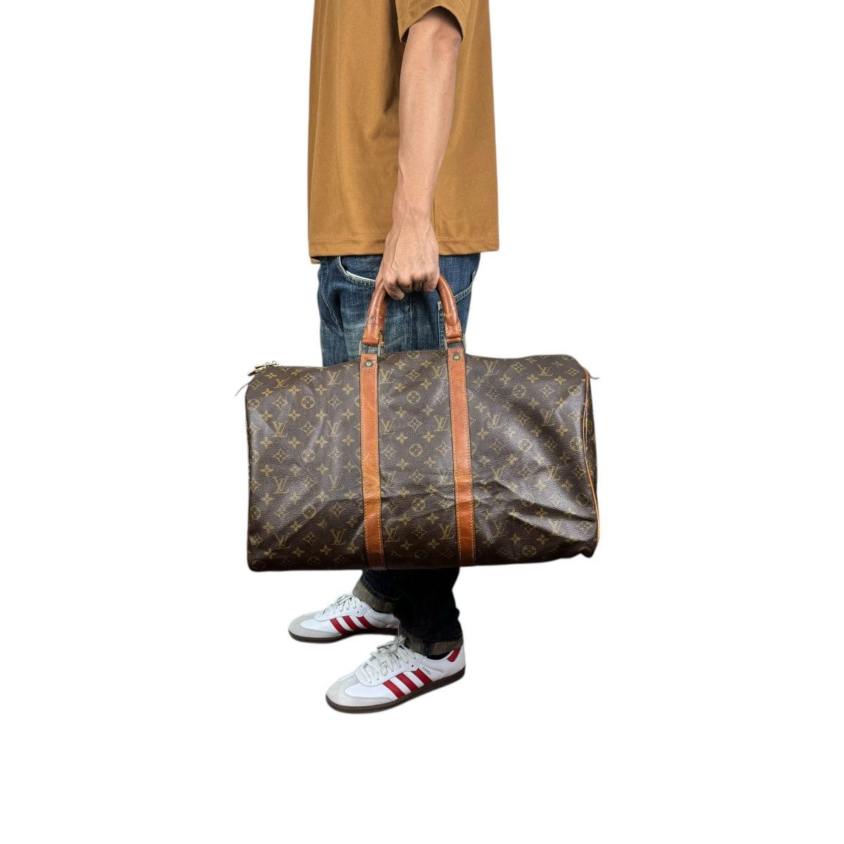 Louis Vuitton 🔥80s LOUIS VUITTON 1988 MONOGRAM KEEPAL 45 HANDBAG Size ONE SIZE - 2 Thumbnail