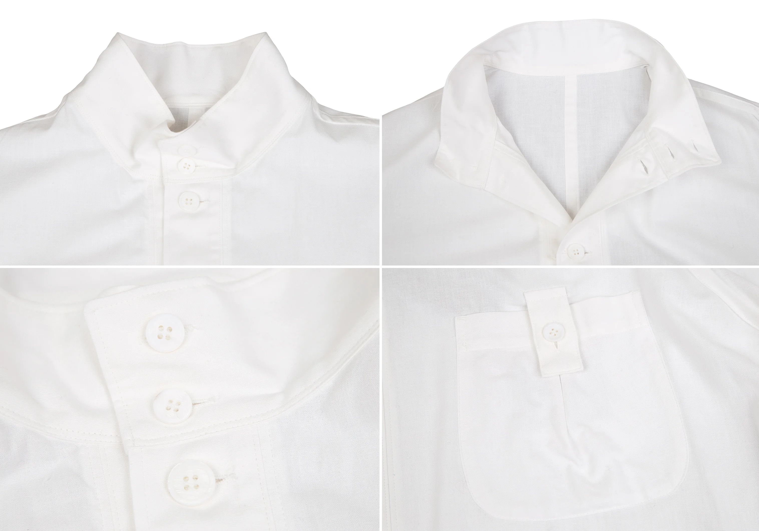 Yohji Yamamoto Yohji Yamamoto Cotton Front Margin Shirt Coat Size US L / EU 52-54 / 3 - 5 Thumbnail