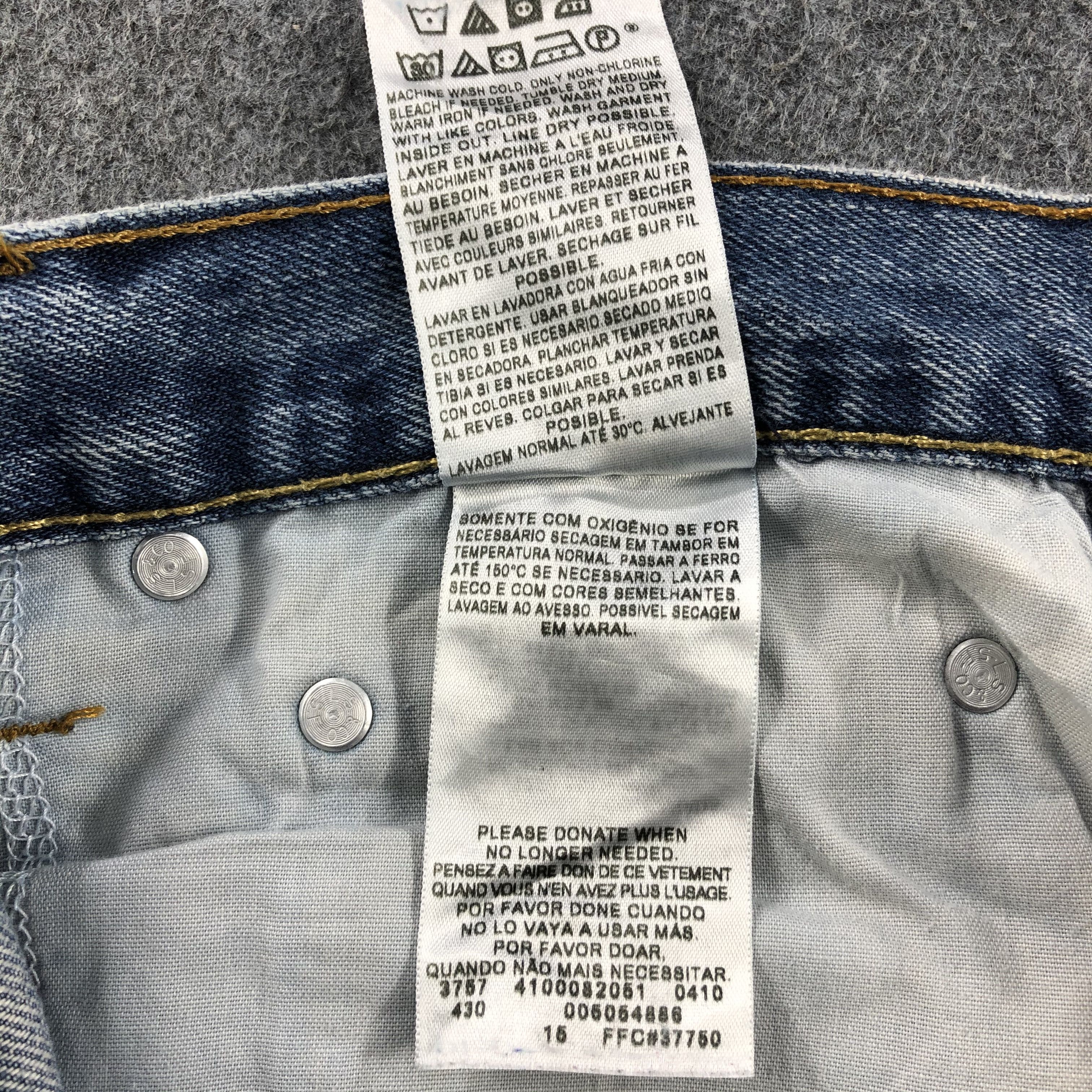 Levi's Vintage Blue Wash Levis 505 Jeans-J1587 Size US 36 / EU 52 - 12 Thumbnail