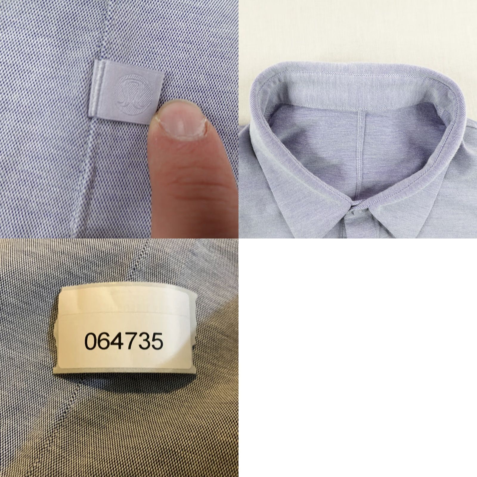 Lululemon Lululemon Shirt Mens Large Blue Button-Up Long Sleeve Breathable Pockets Cotton Blend Regular Fit Size US L / EU 52-54 / 3 - 8 Thumbnail