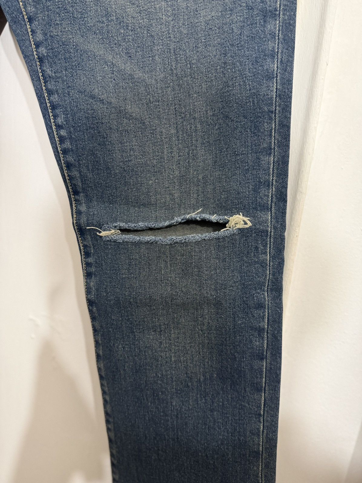 Saint Laurent Paris 2019 Knee Slash Denim Size US 31 - 3 Thumbnail