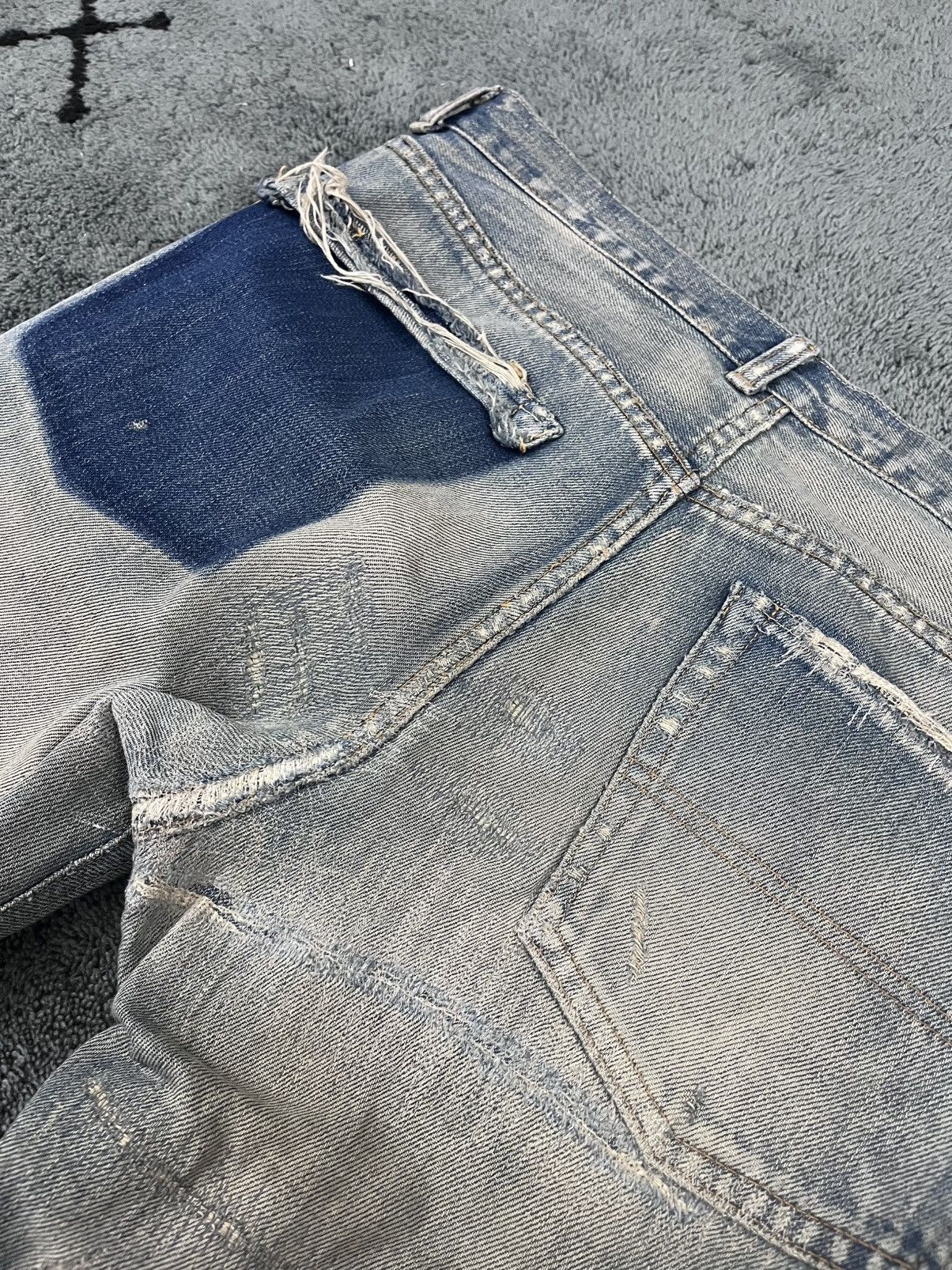 Undercover Undercover AW04 Red Yarn Denim Size US 31 - 4 Thumbnail