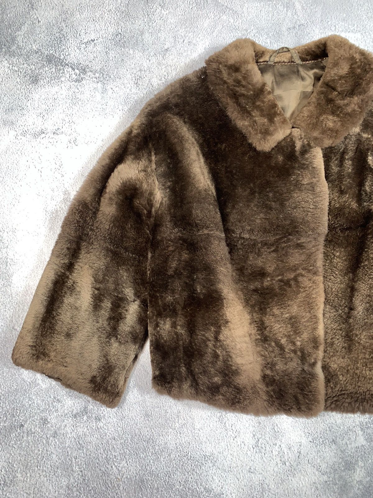 Vintage Vintage Y2K real Fur cropped coat jacket AvantGarde 00s Size M / US 6-8 / IT 42-44 - 5 Thumbnail