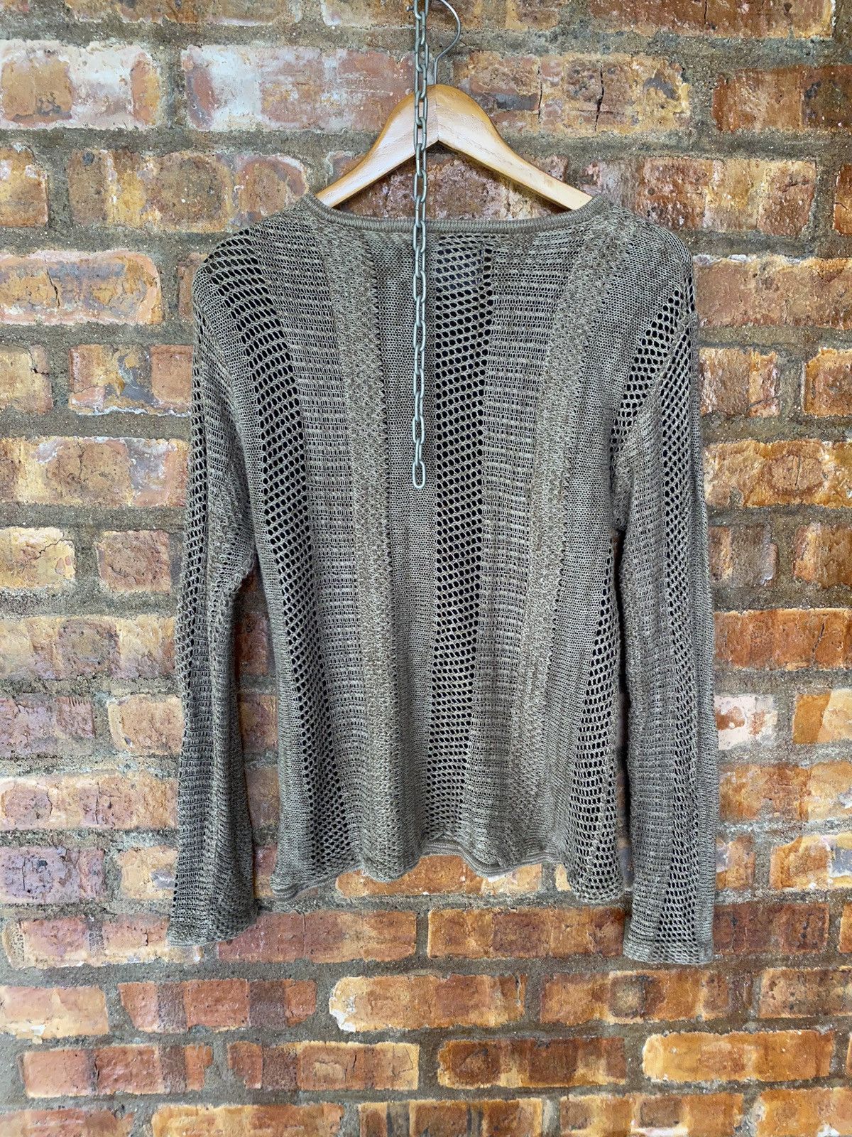 General Research × Japanese Brand × Slick SLICK Japan Mesh spider Web Knit Size US S / EU 44-46 / 1 - 14 Thumbnail