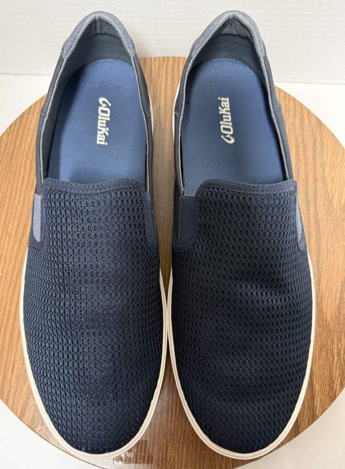Olukai Olukai Men Navy Blue Slip On Shoes Breathable Mesh Upper Size US 15 / EU 48 - 5 Thumbnail