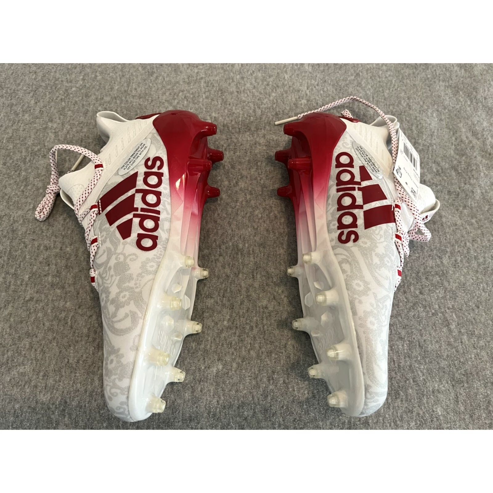 Adidas Adidas Adizero Cleat Football Mens Size 8 Floral White Red FU6708 Multicolor Cleat Adizero Football Shoes Mens Size US 8 / EU 41 - 4 Thumbnail