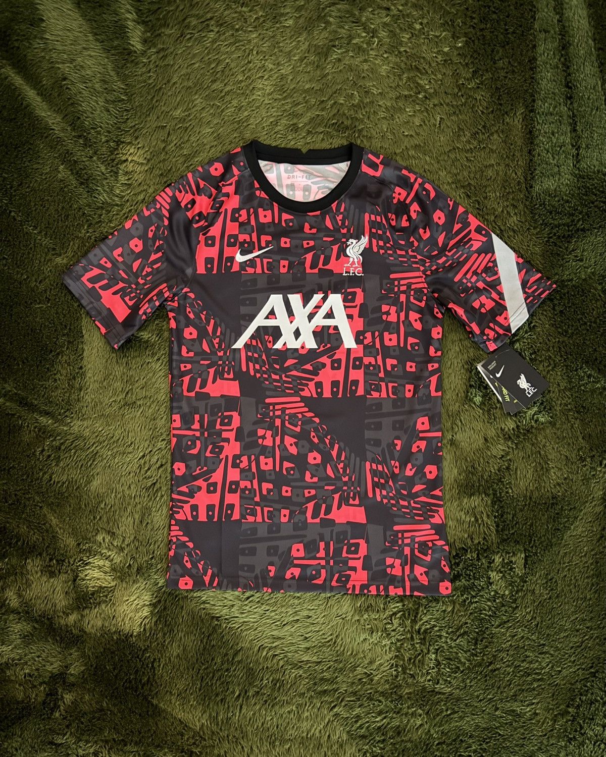 Nike [S] Nike Liverpool Pre-Match Top Short Sleeve Jersey Black Size US S / EU 44-46 / 1 - 1 Thumbnail