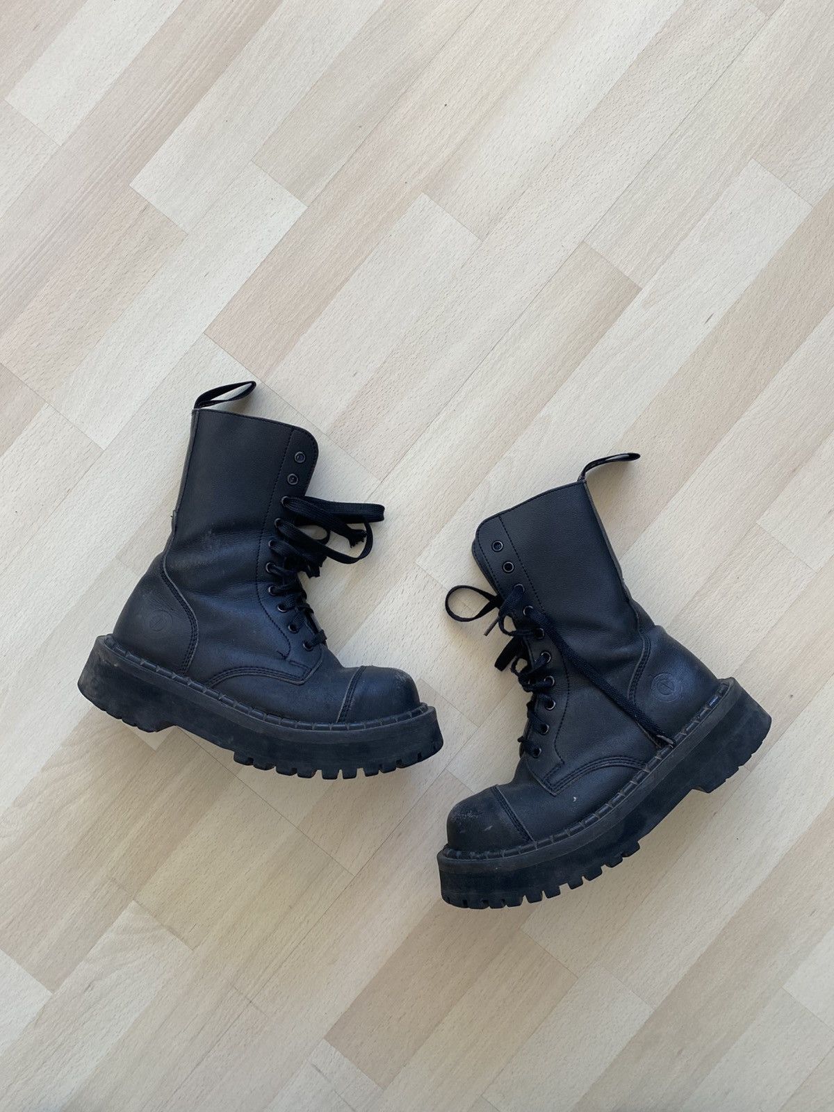 Designer Leather Heavy Altercore Boots Size US 8 / IT 38 - 1 Thumbnail