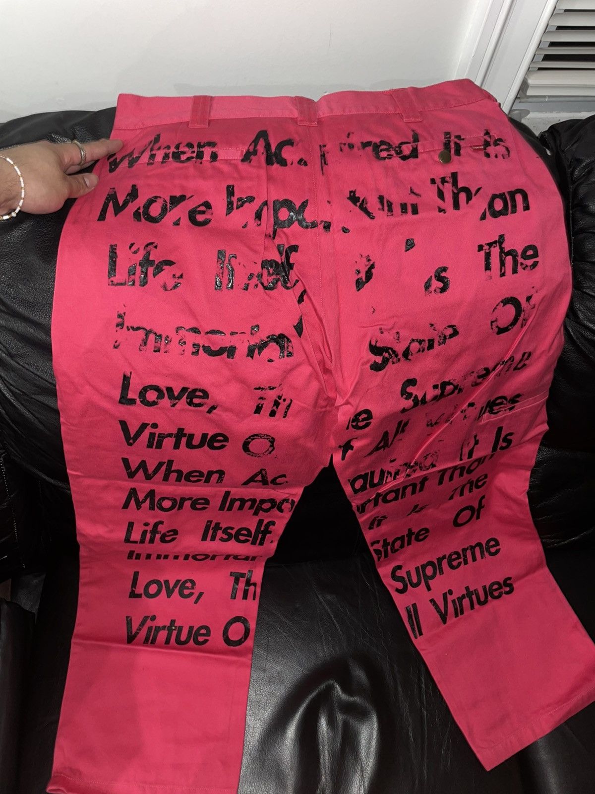 Comme des Garcons × Junya Watanabe × Supreme Supreme x JUNYA WATANABE x COMME des GARÇONS pink pants Size US 34 / EU 50 - 3 Thumbnail