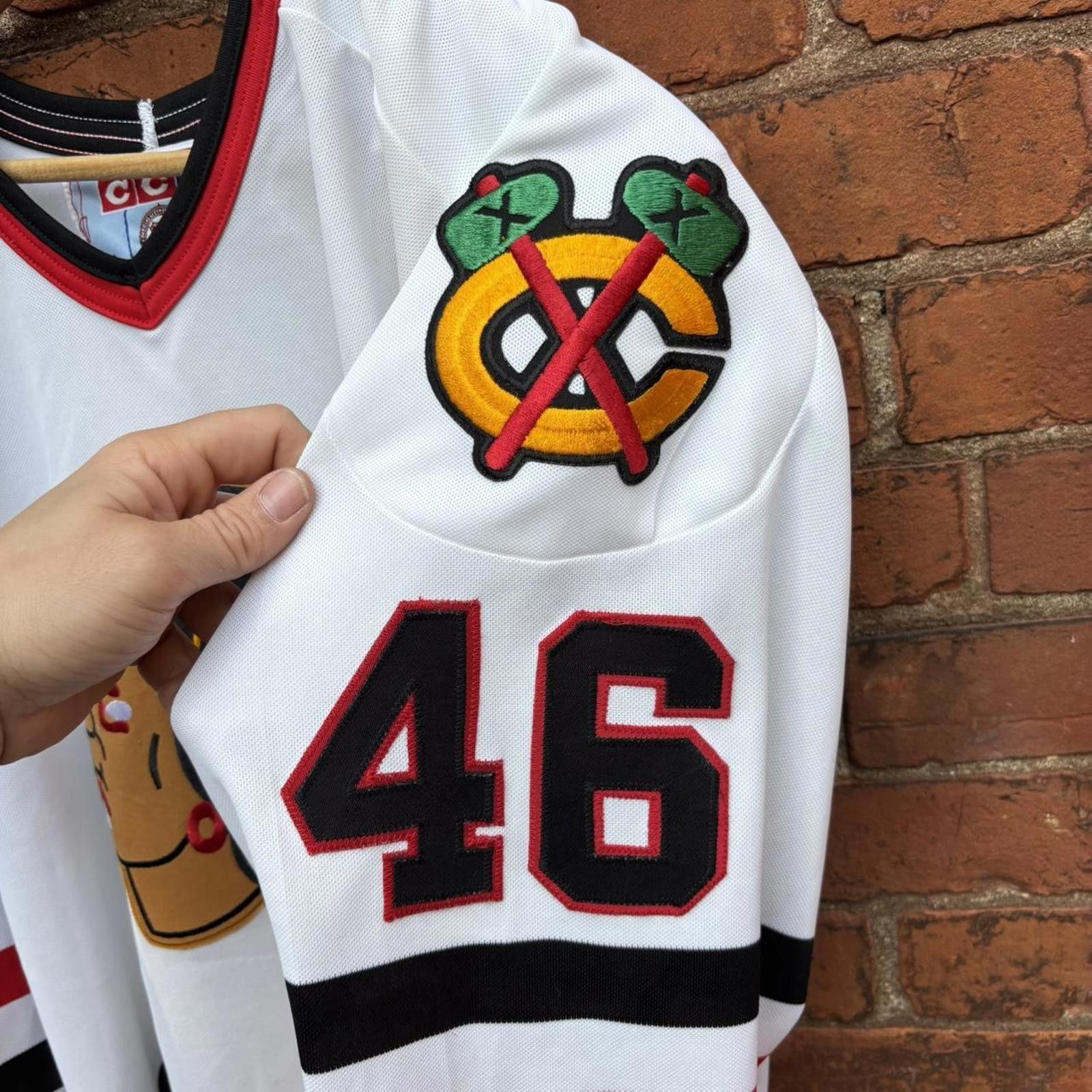 Other vintage chicago blackhawks Dennis Bonvie CCM jersey 90s L Size US L / EU 52-54 / 3 - 5 Thumbnail