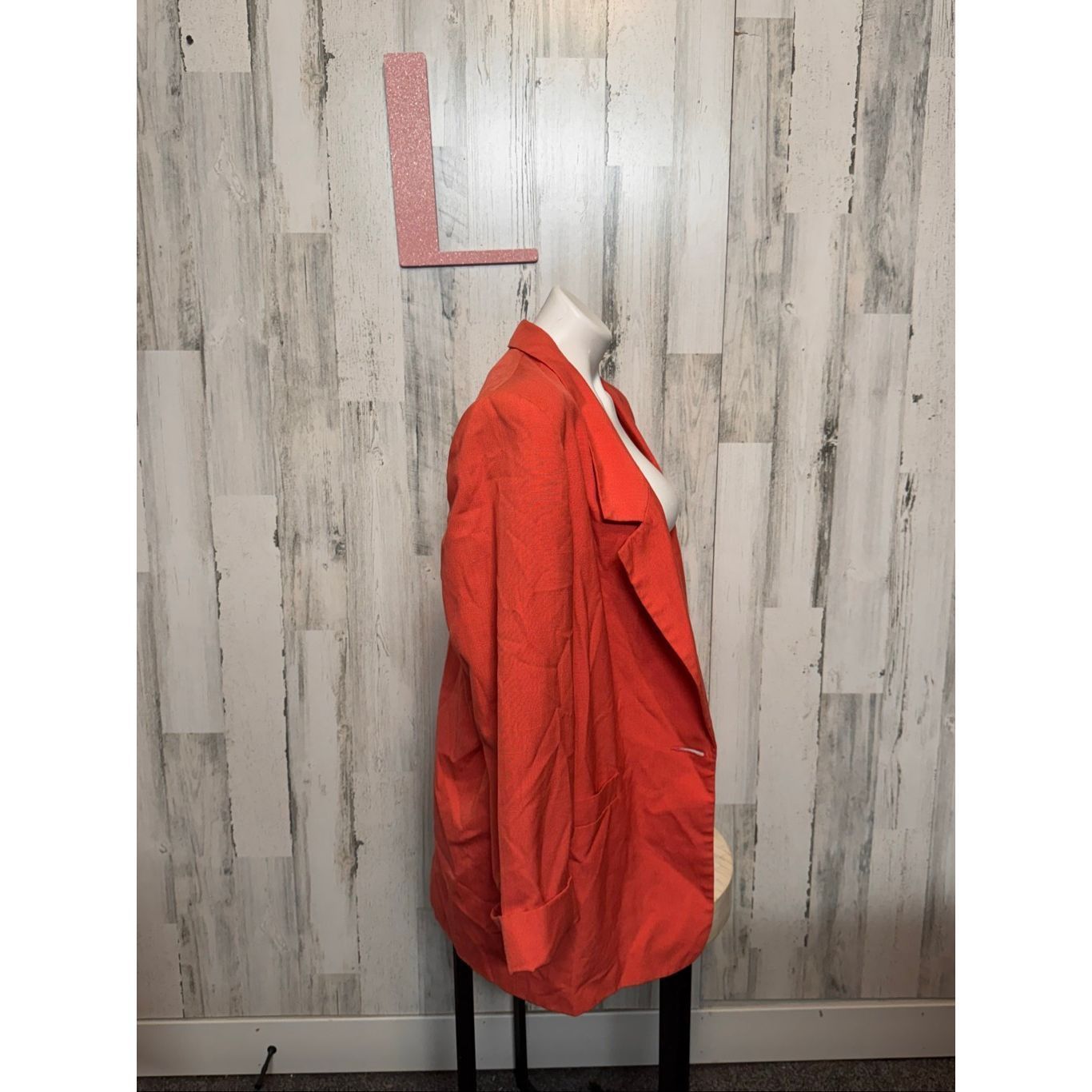 Other Vintage Lynn Greene for Richard Neal Oversized Blazer Orange Size L / US 10 / IT 46 - 3 Thumbnail