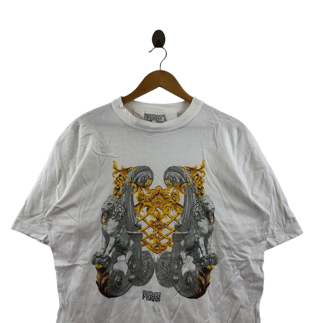 Gianfranco Ferre Vintage GIANFRANCO FERRE Baroque Lion Italy Tee Shirt Size L / US 10 / IT 46 - 3 Thumbnail