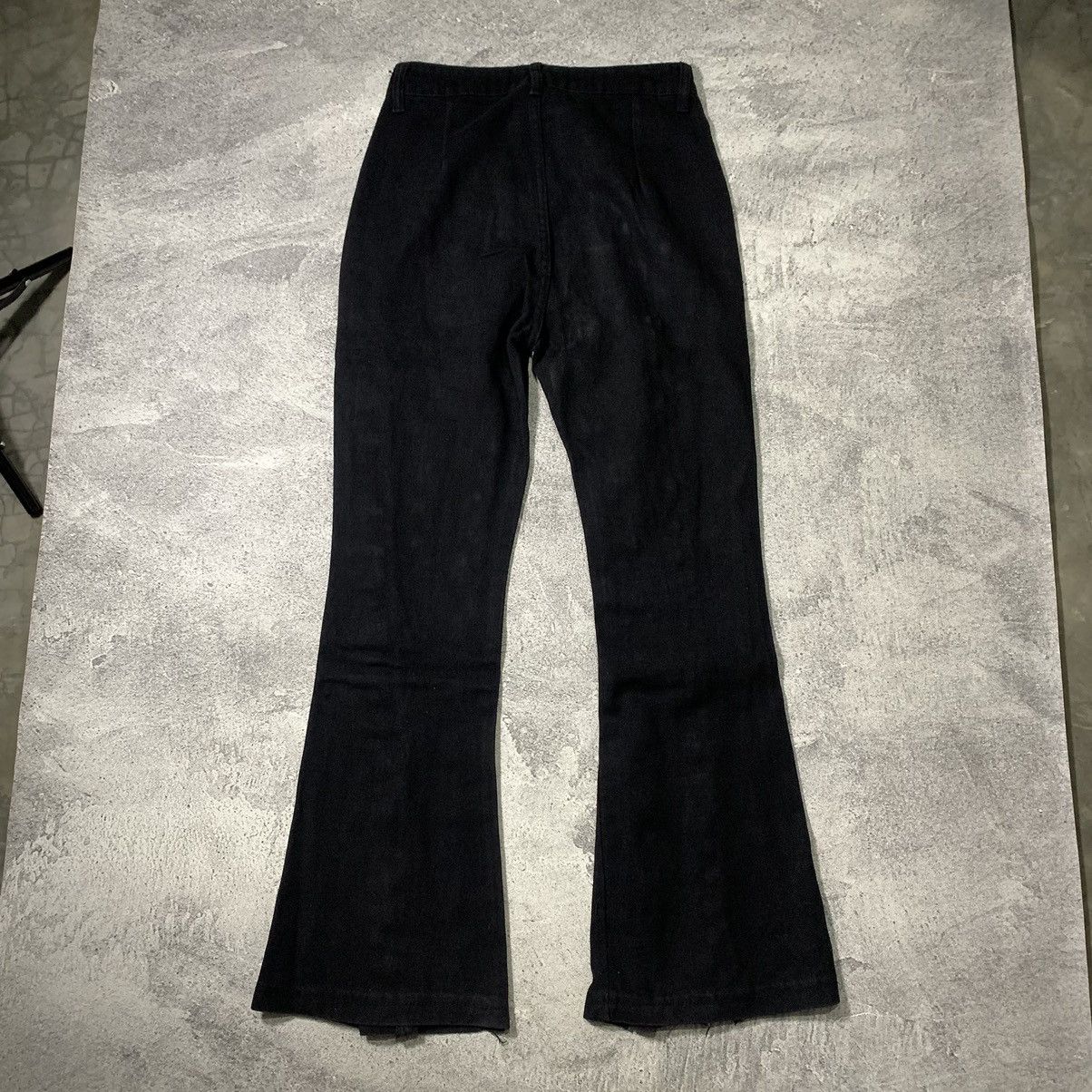 Japanese Brand MULTIZIPPER FLARE DENIM PANTS RICK OWENS STYLE Size US 30 / EU 46 - 8 Thumbnail