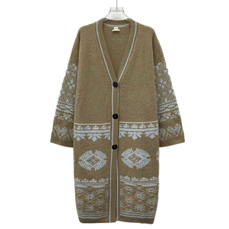 Hermes Hermes Brown Cashmere Knit Cardigan Coat Size US S / EU 44-46 / 1 - 1 Thumbnail