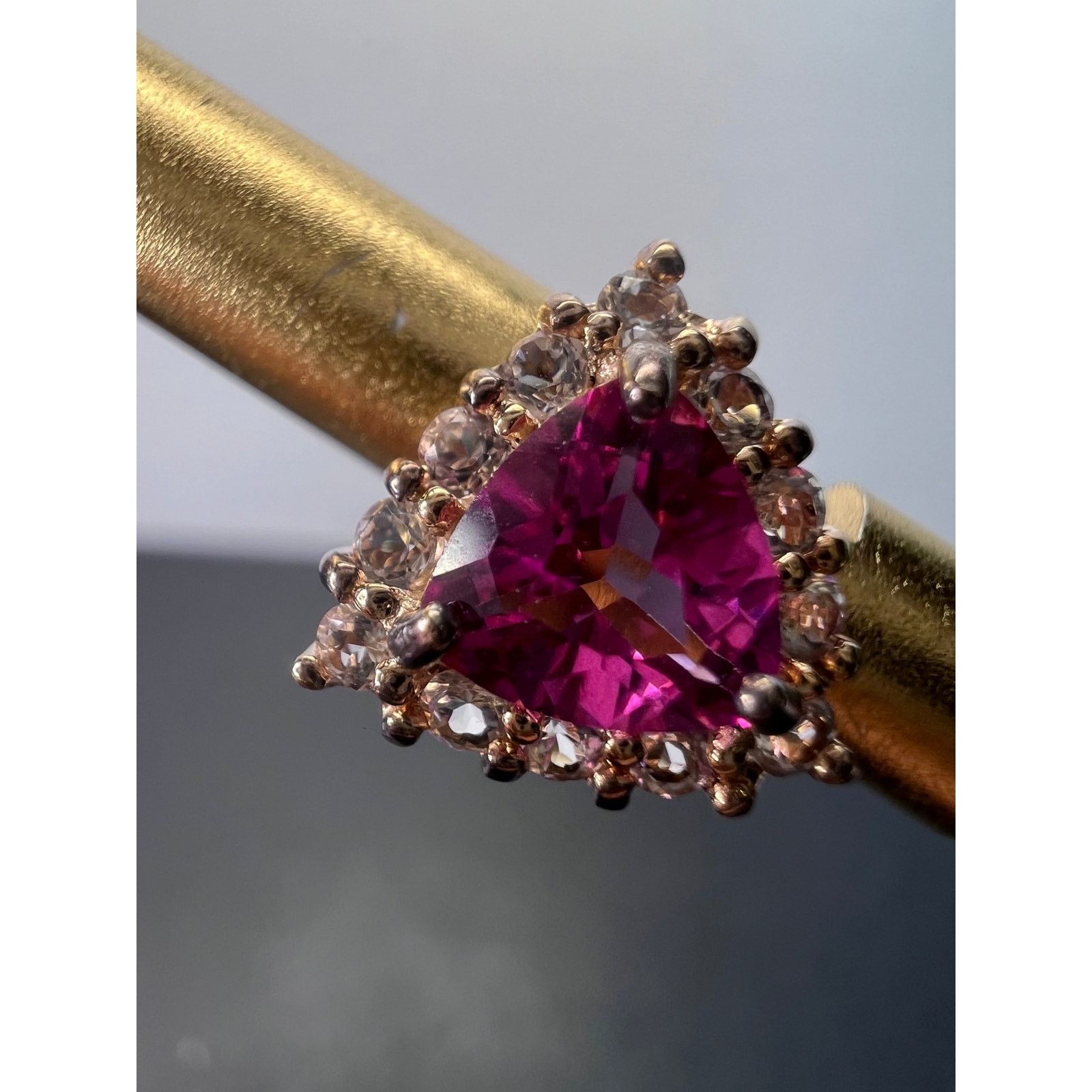 Other Pink topaz zircon stud earrings in rose gold over sterling Size ONE SIZE - 6 Thumbnail