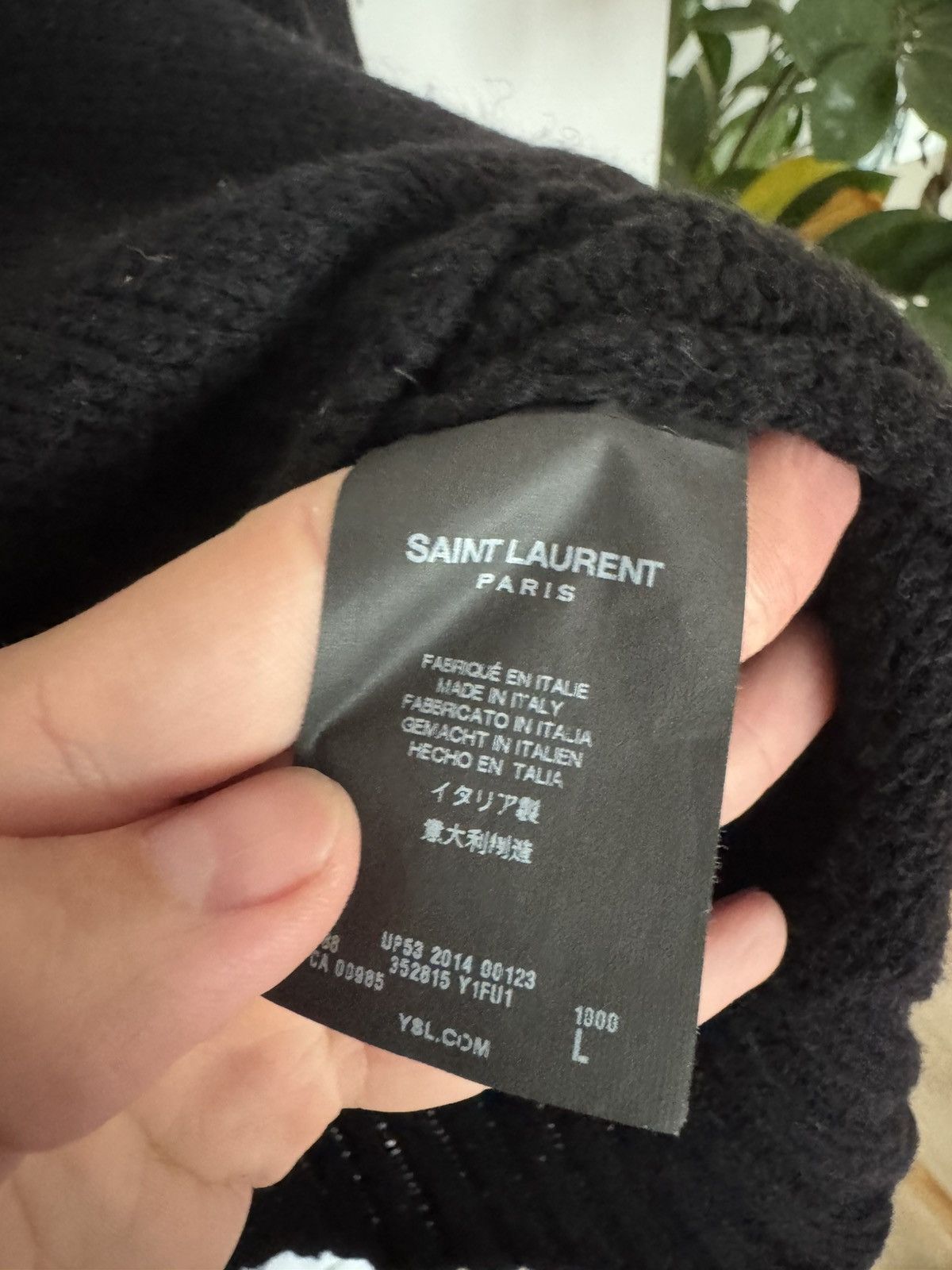 Saint Laurent Paris Hedi FW14 Wool distressed sweater Size US L / EU 52-54 / 3 - 3 Thumbnail