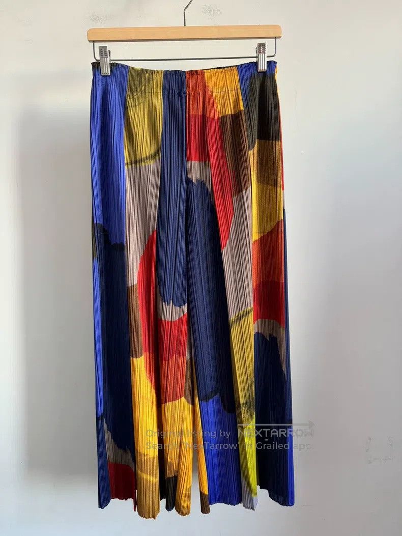Issey Miyake Issey Miyake Color Block Pants Size 26" / US 2 / IT 38 - 1 Thumbnail