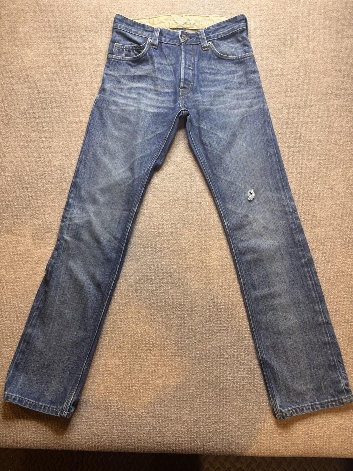 French Connection FCUK Jeans Wide Leg Mens 28 French Conn Blue Button Fly 751 Size US 28 / EU 44 - 3 Thumbnail
