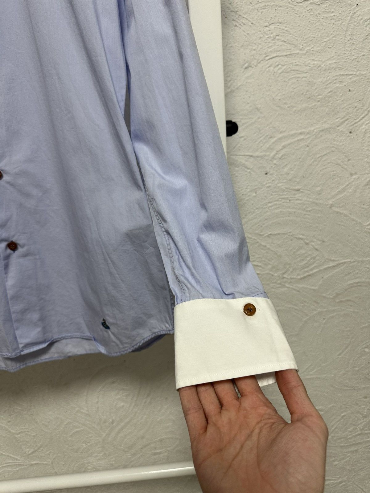 Vivienne Westwood Vivienne Westwood Shirt Size M White Button-Up Size US M / EU 48-50 / 2 - 6 Thumbnail