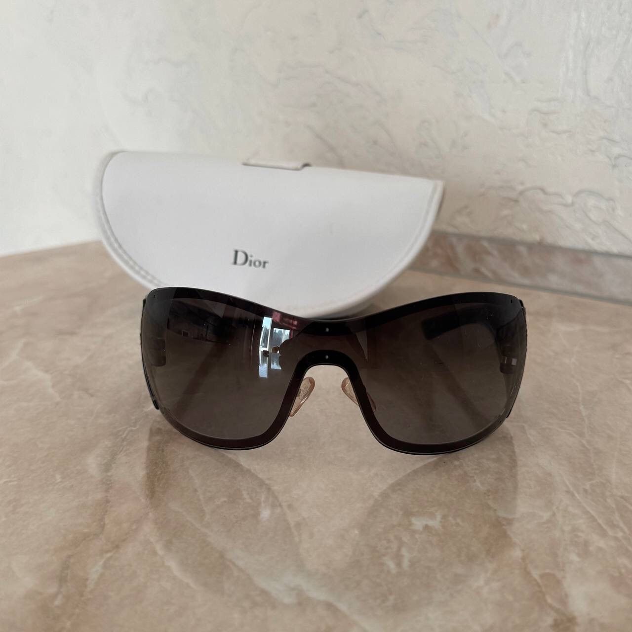 Christian Dior Quadrille Vintage Y2K Mask Unisex Sunglasses