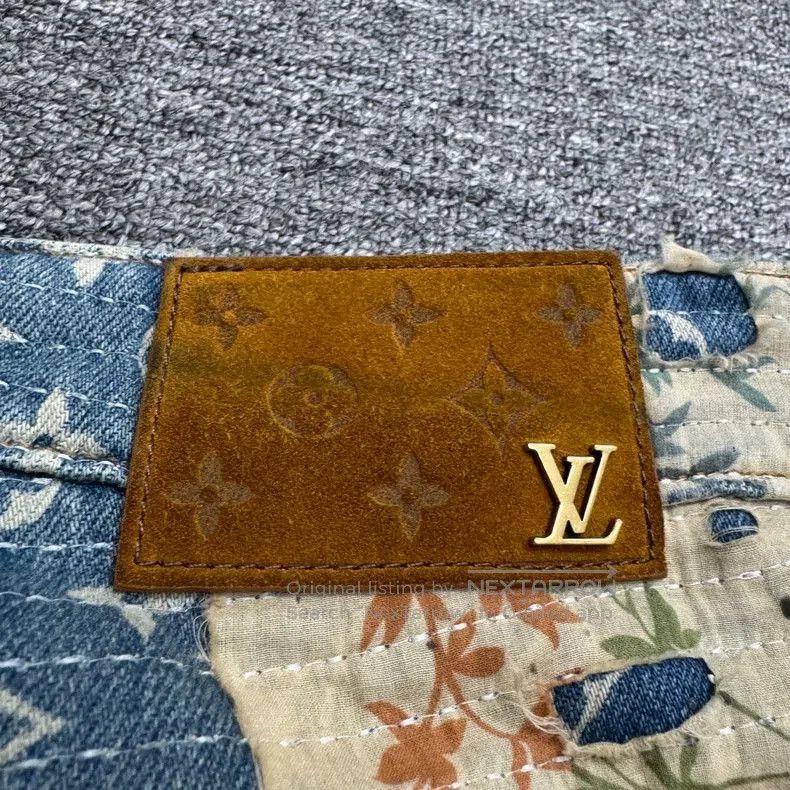 Louis Vuitton Louis Vuitton Floral Distressed Denim Pants. Size US 31 - 2 Thumbnail