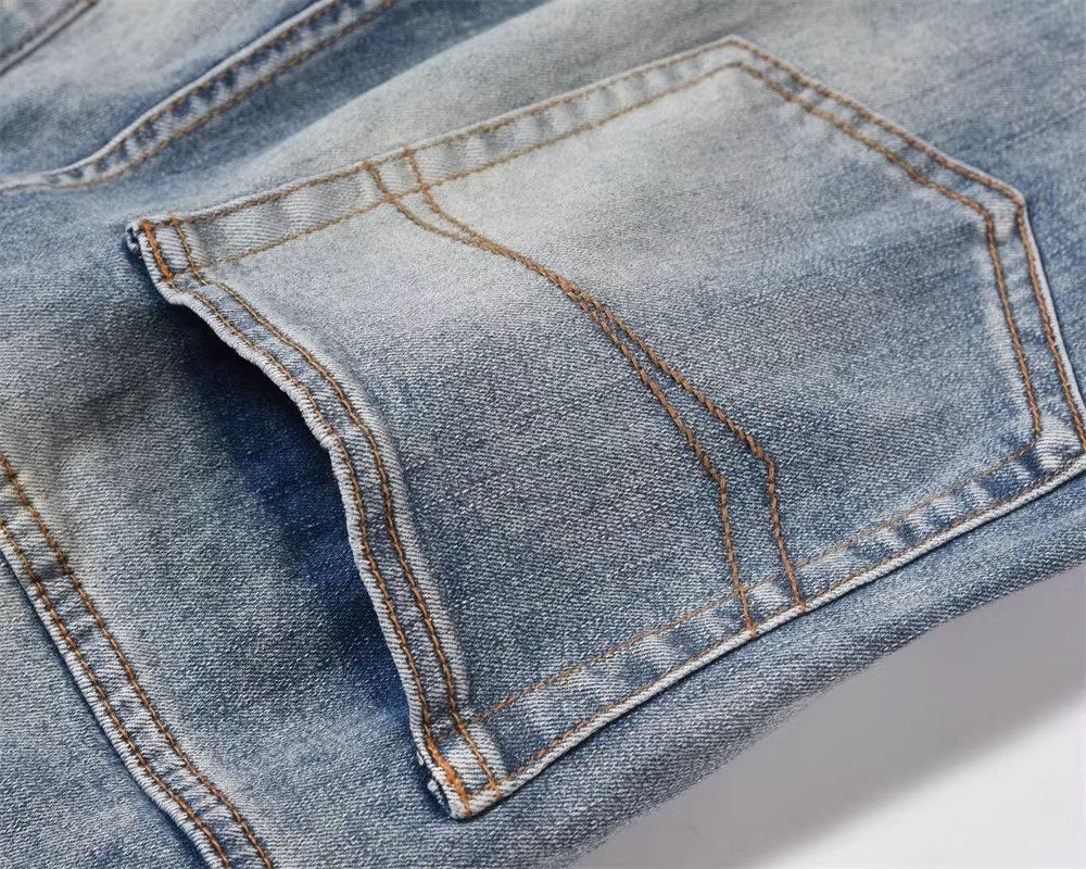 Japanese Brand × Jean Washed distressed men's loose casual flared jeans Size US 34 / EU 50 - 6 Thumbnail