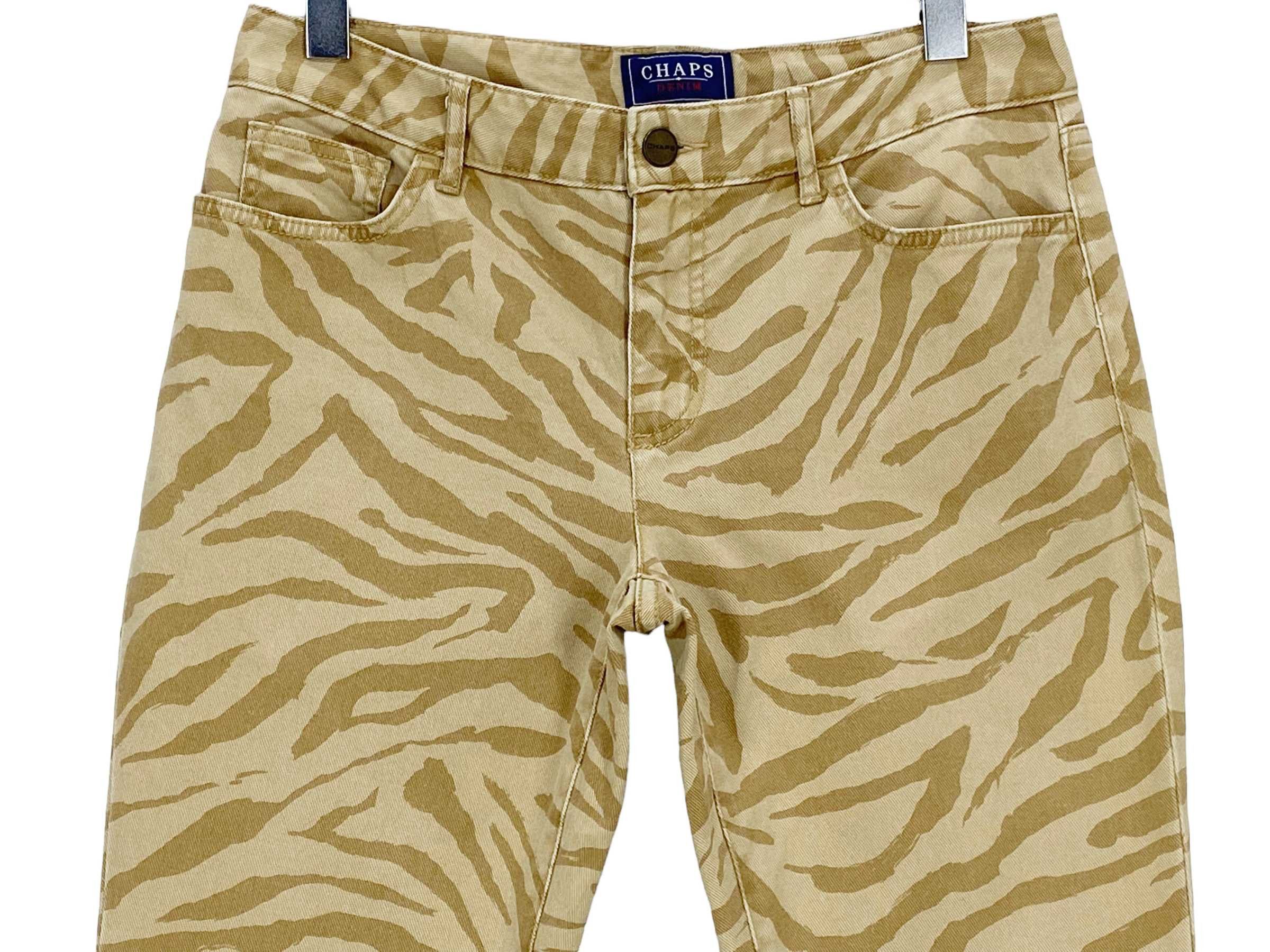 Chaps Ralph Lauren Camo Skinny Denim Pants Size US 30 / EU 46 - 3 Thumbnail