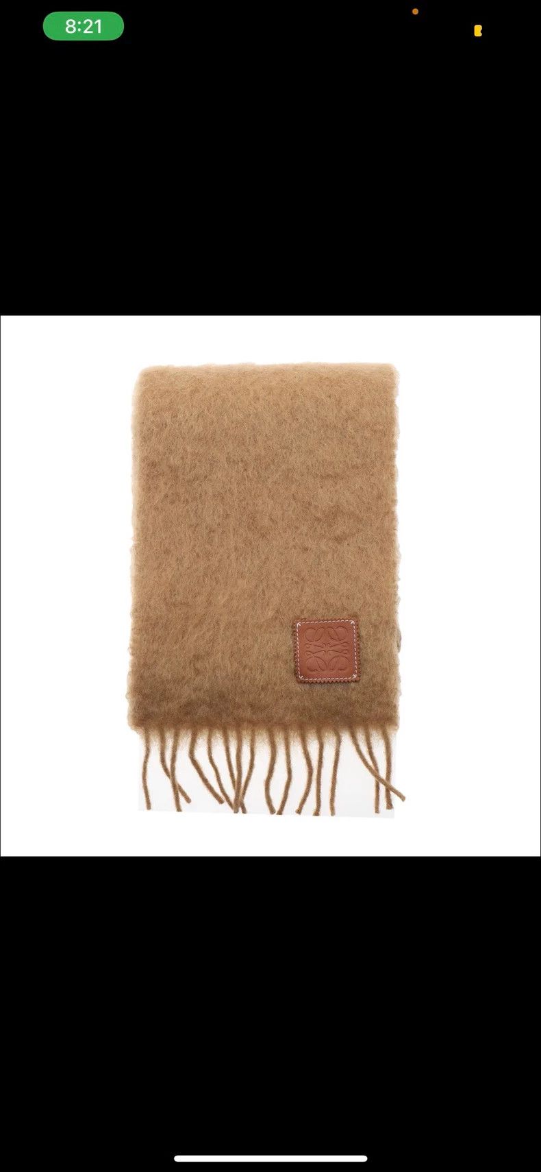 Loewe LOEWE Wool tassel horsehair mixed scarf Size ONE SIZE - 5 Thumbnail
