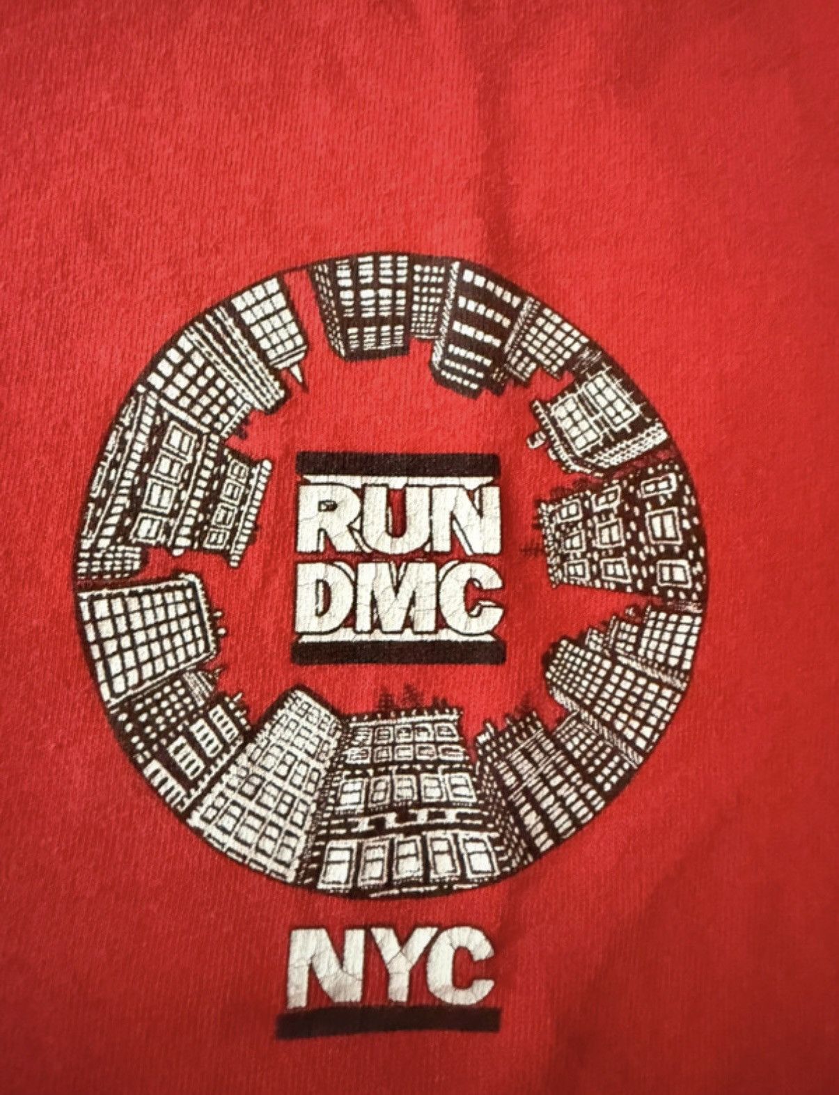 RUN DMC Vintage 80s RUN DMC NYC Hanes Made in USA Single Stitch Tee Size US S / EU 44-46 / 1 - 3 Thumbnail