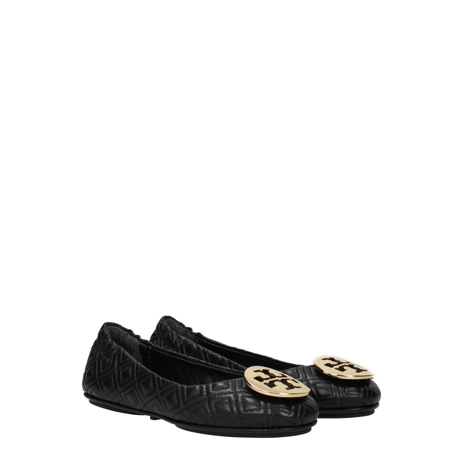 Tory Burch ob1o1e1124 Leather Ballet Flats in Black Size US 5 / IT 35 - 2 Thumbnail