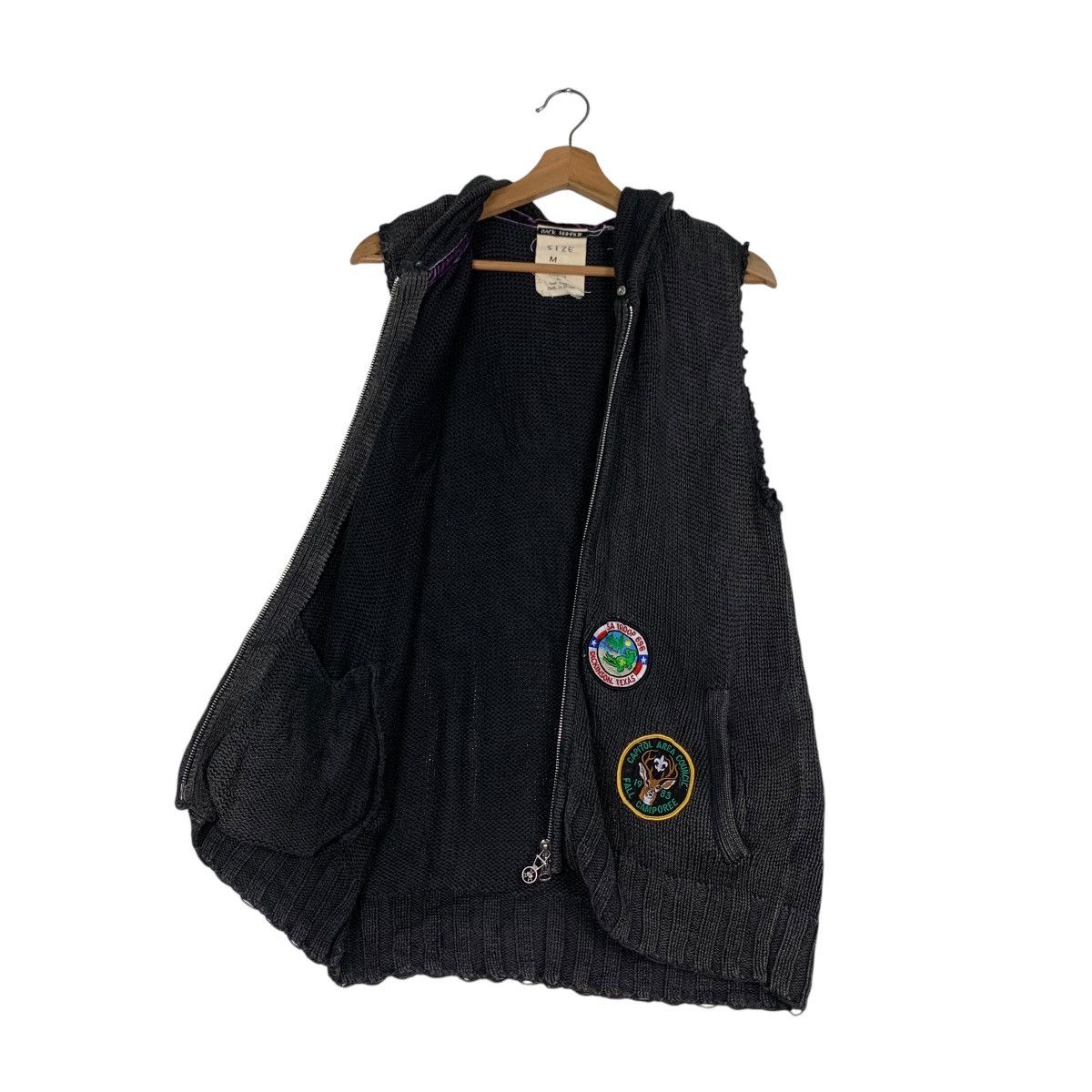 Japanese Brand BACK NUMBER Sleeveless Zipper Hoodies Vest #1227-C55 Size US M / EU 48-50 / 2 - 10 Thumbnail