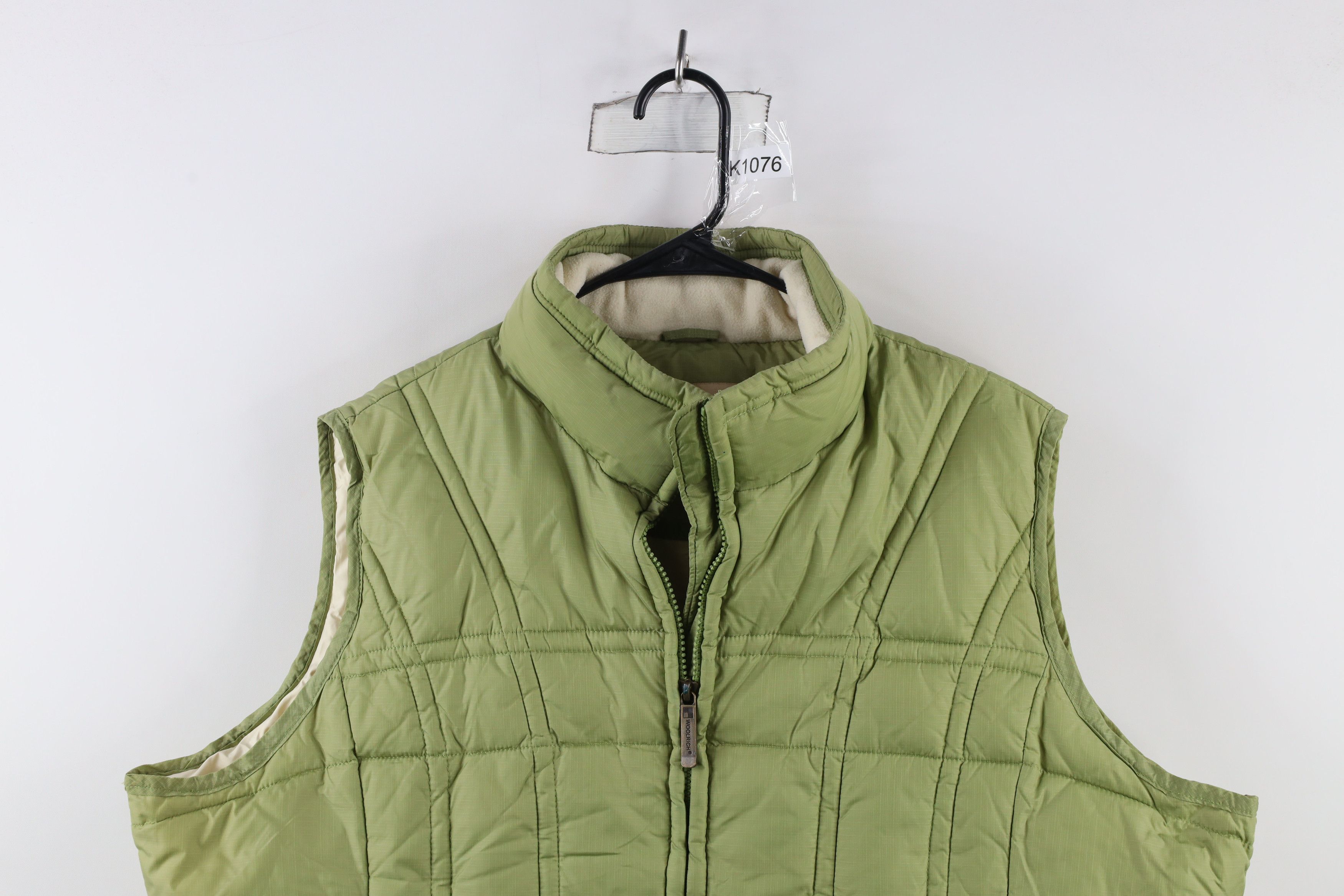 Vintage Vintage Woolrich Full Zip Insulated Puffer Vest Jacket Green Size XXL / US 16-18 / IT 52-54 - 2 Thumbnail
